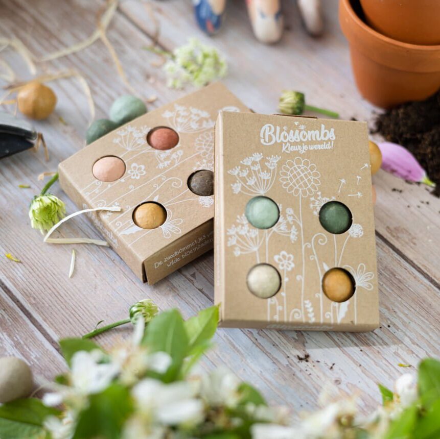 Geschenkbox Mini "Blumen für die beste Mama" - Blossombs