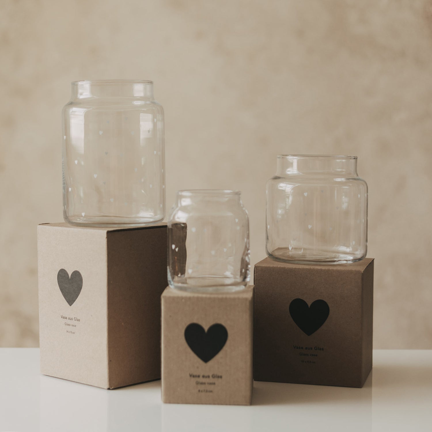 Glass vase hearts large white - Eulenschnitt (Image 9)