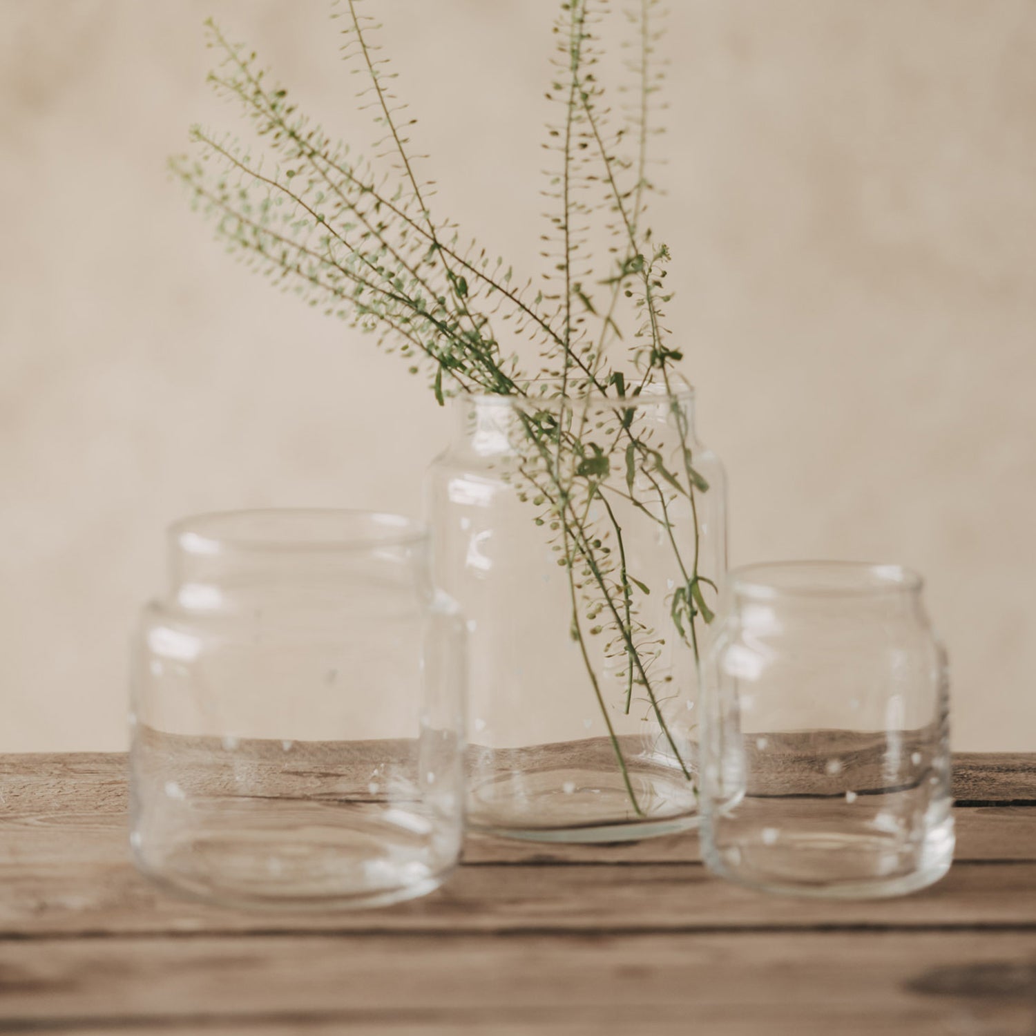 Glass vase hearts medium white - Eulenschnitt (Image 3)