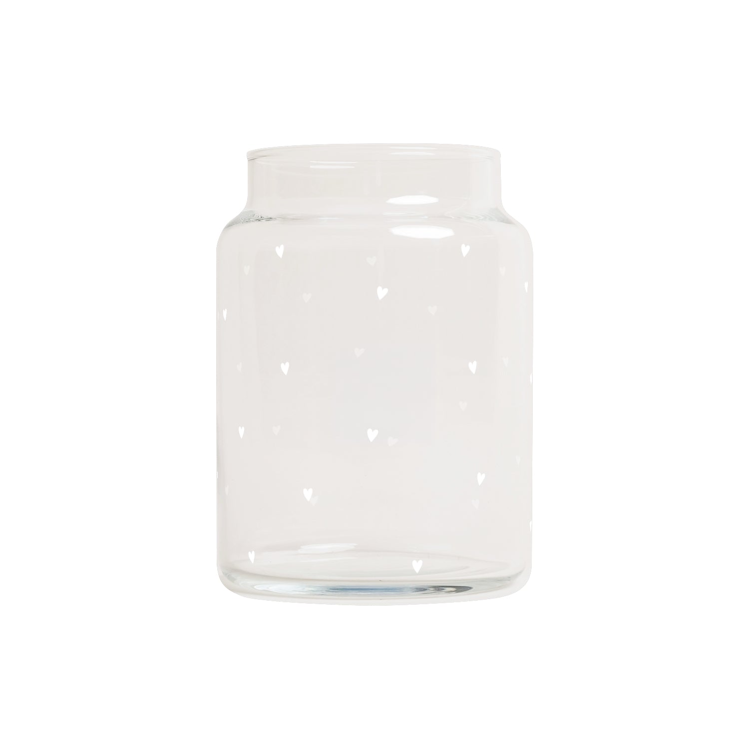 Glass vase hearts large white - Eulenschnitt (Image 2)