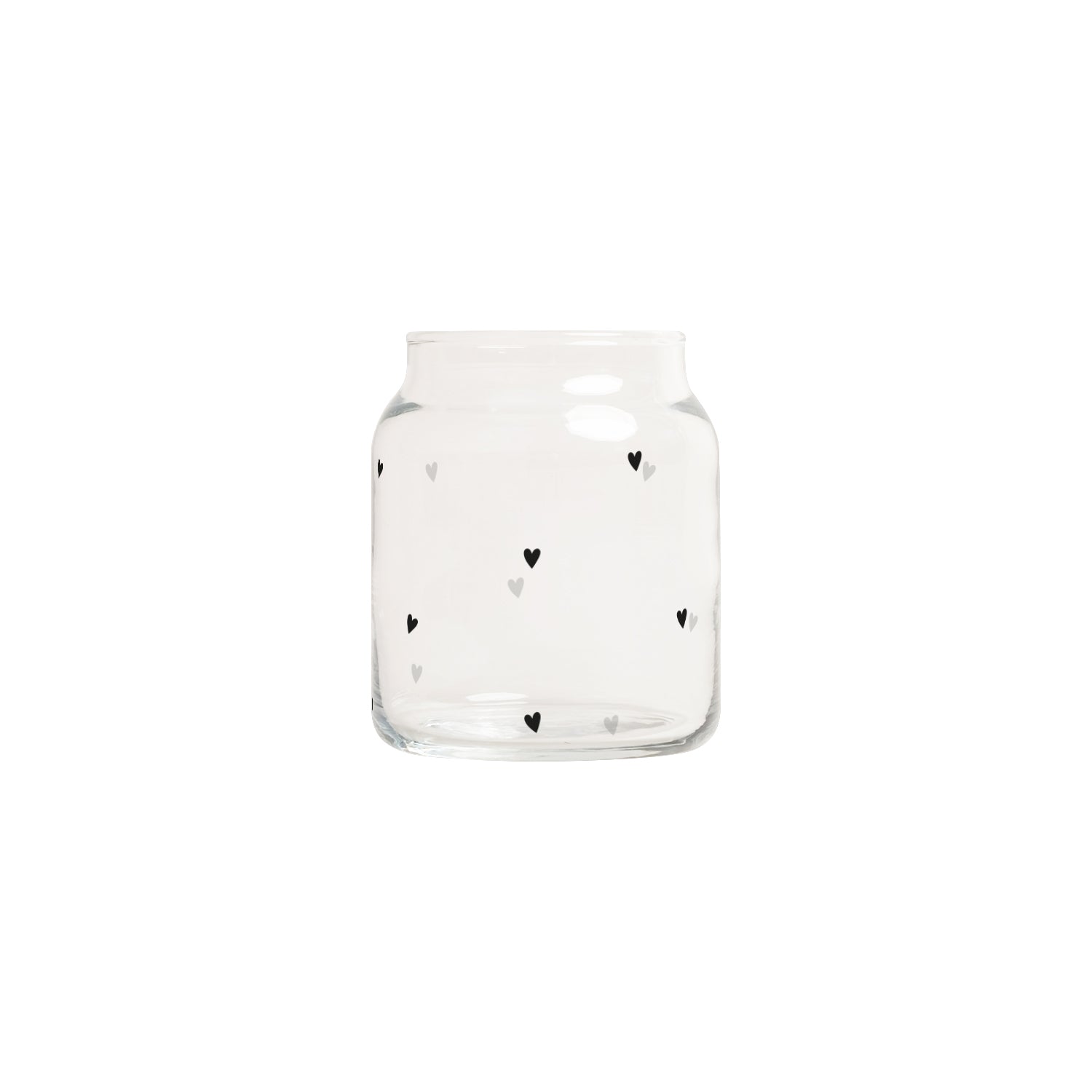 Glass vase hearts small black - Eulenschnitt (Image 2)