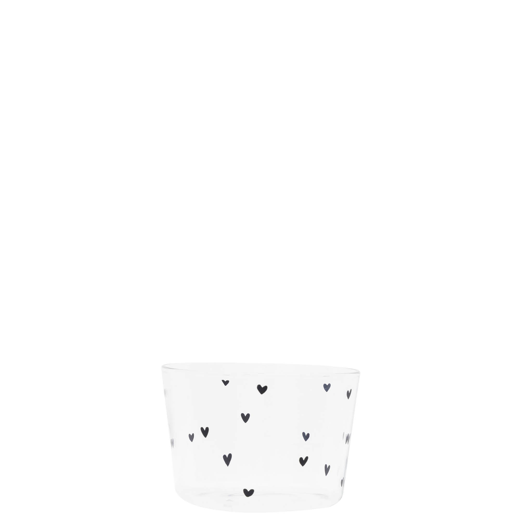 Glas "hearts" 200ml - Bastion Collections