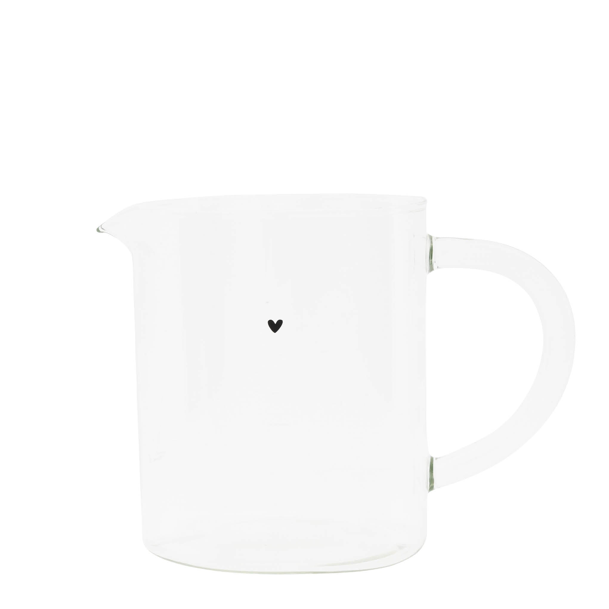 Glaskrug "heart" mittel - Bastion Collections