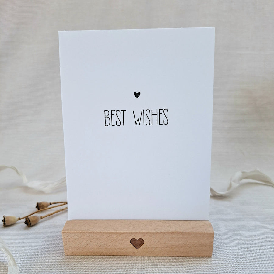 Postkarte "Best Wishes" – handgemacht
