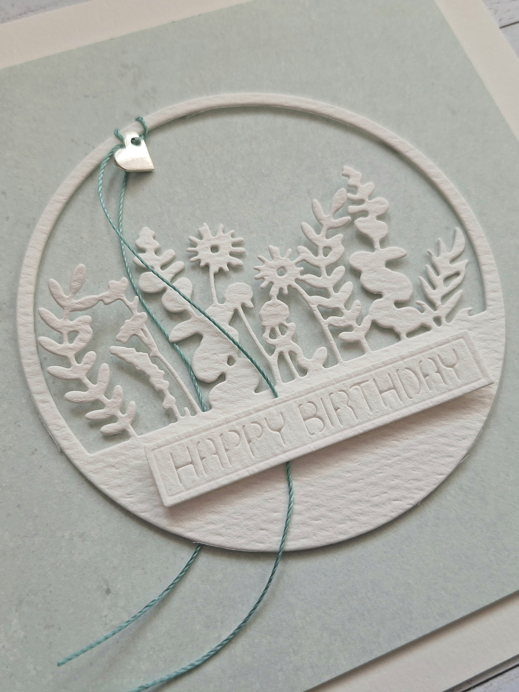 Grusskarte "Happy Birthday" – handgemacht