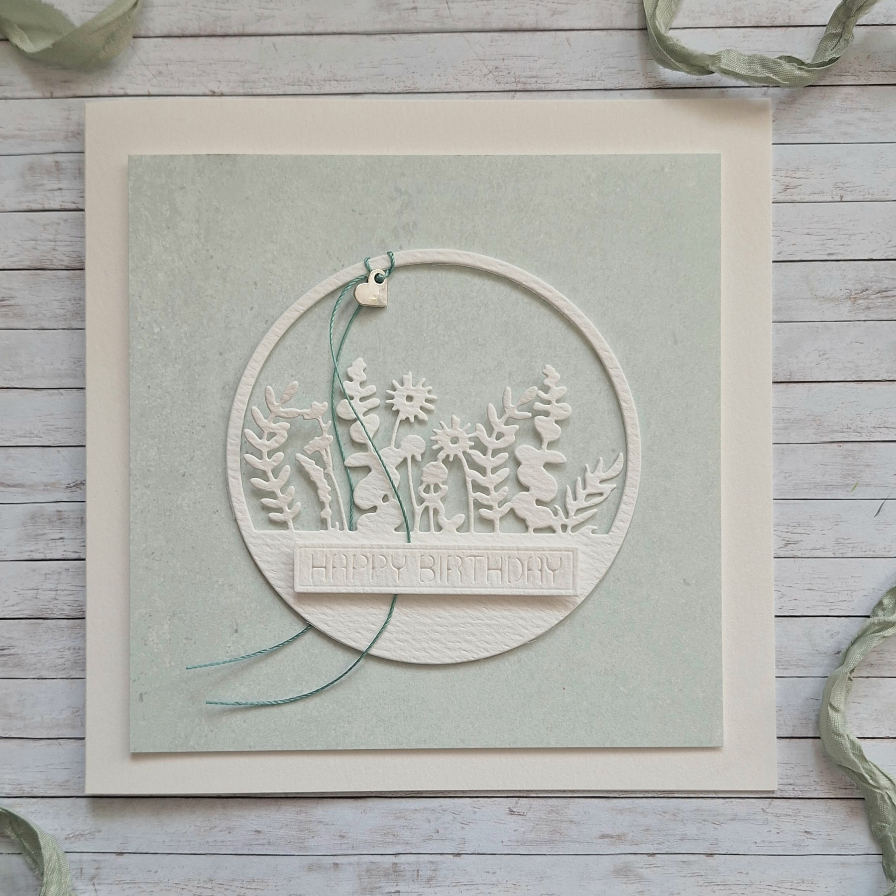 Grusskarte "Happy Birthday" – handgemacht