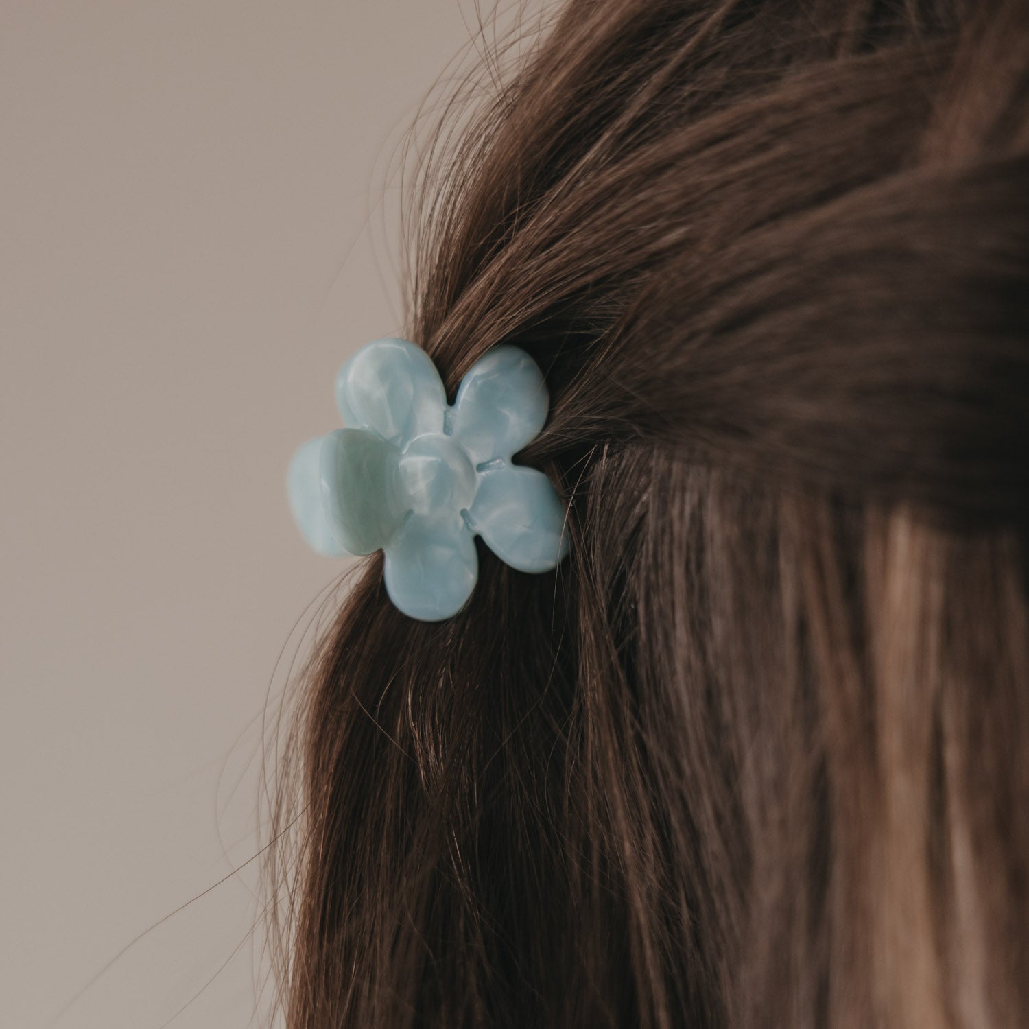 Haarspange Blume Mint - Eulenschnitt