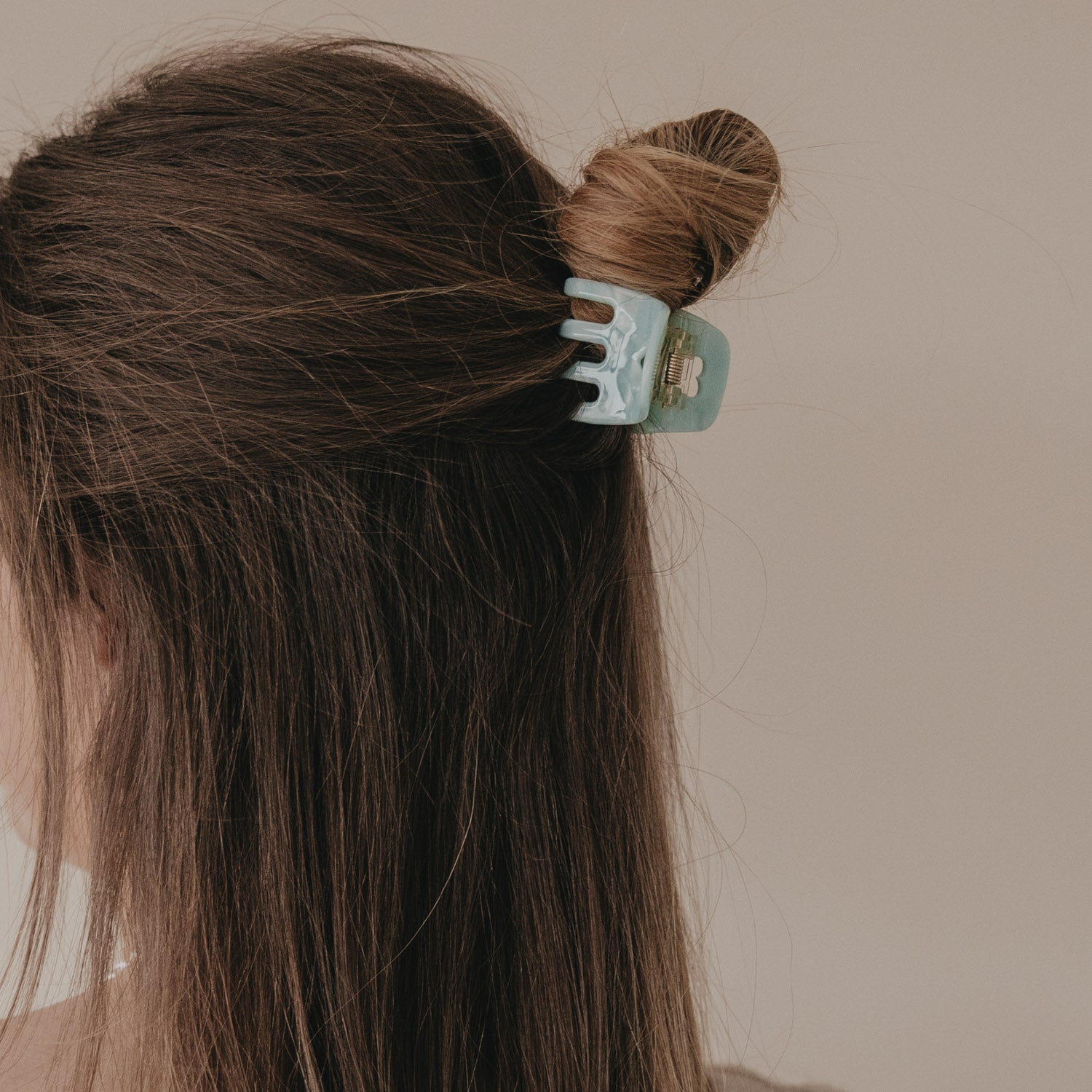 Barrette cœur menthe petite - Eulenschnitt