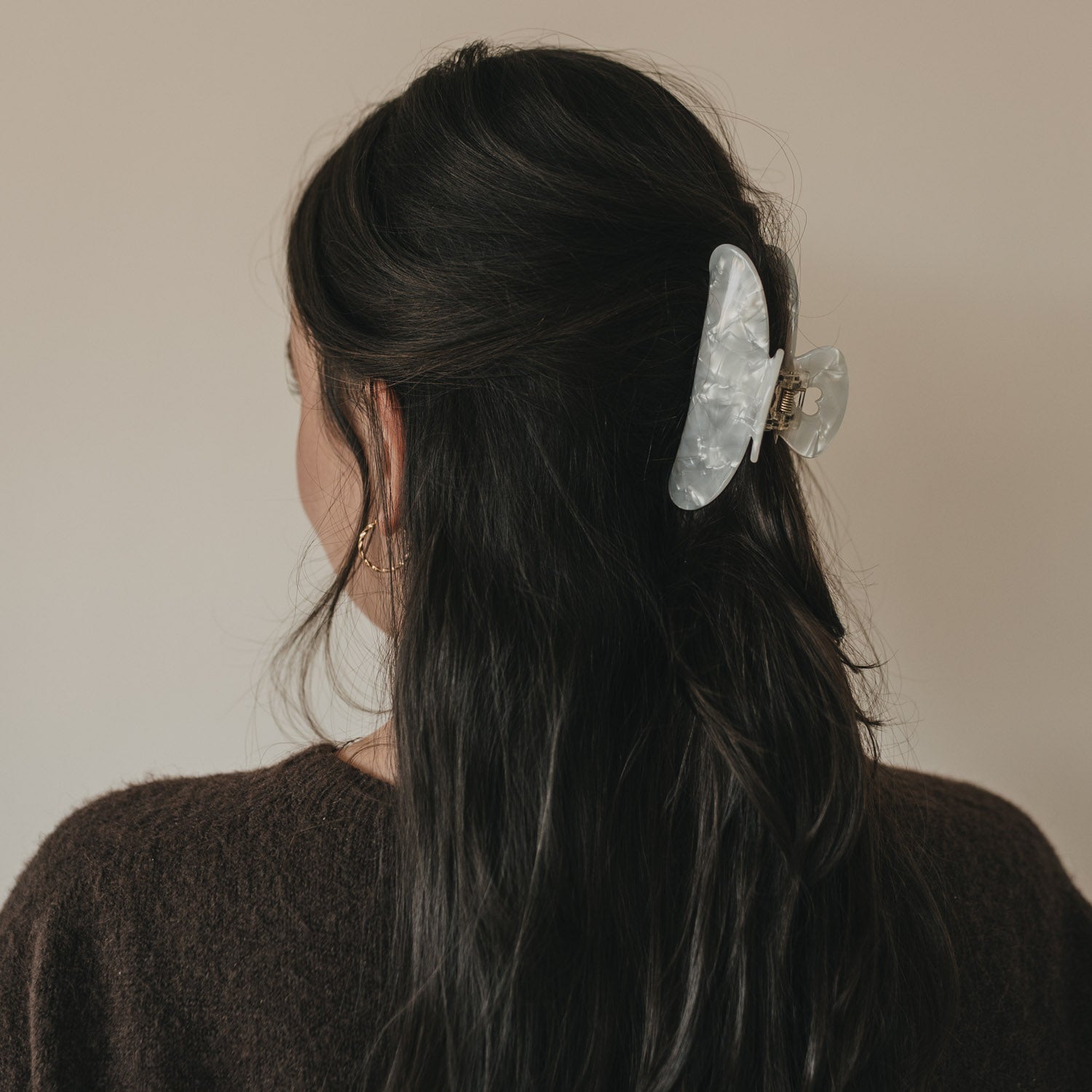 Fermaglio per capelli Cuore Perla maxi - Eulenschnitt