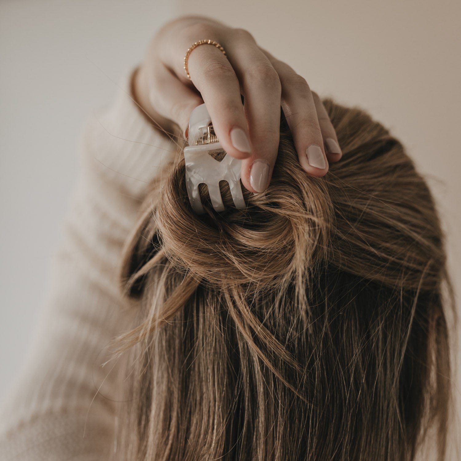 Pince à cheveux coeur blanc petit - Eulenschnitt