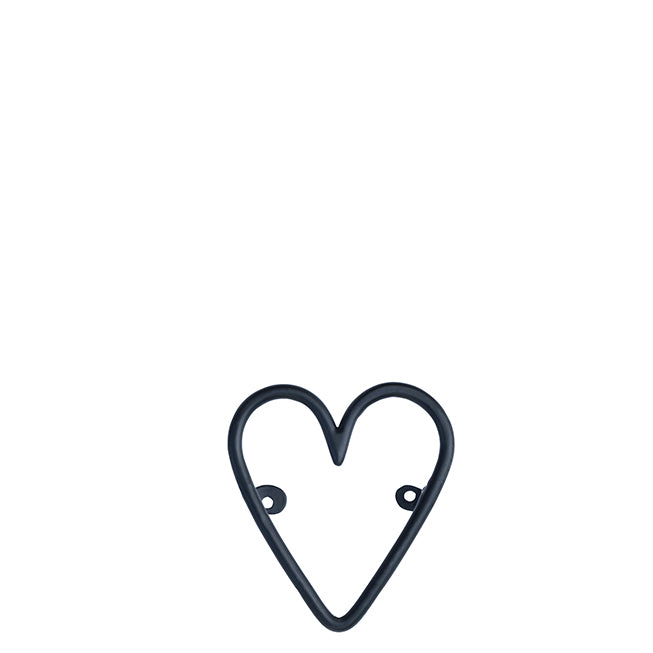 Haken "heart" schwarz Design 2 - Bastion Collections