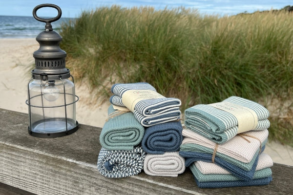 Handtuch Dunkles Antikblau - Solwang Design