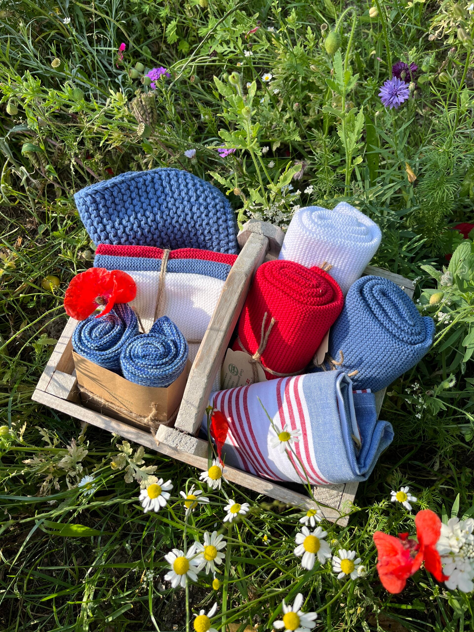 Handtuch Staubiges Blau - Solwang Design