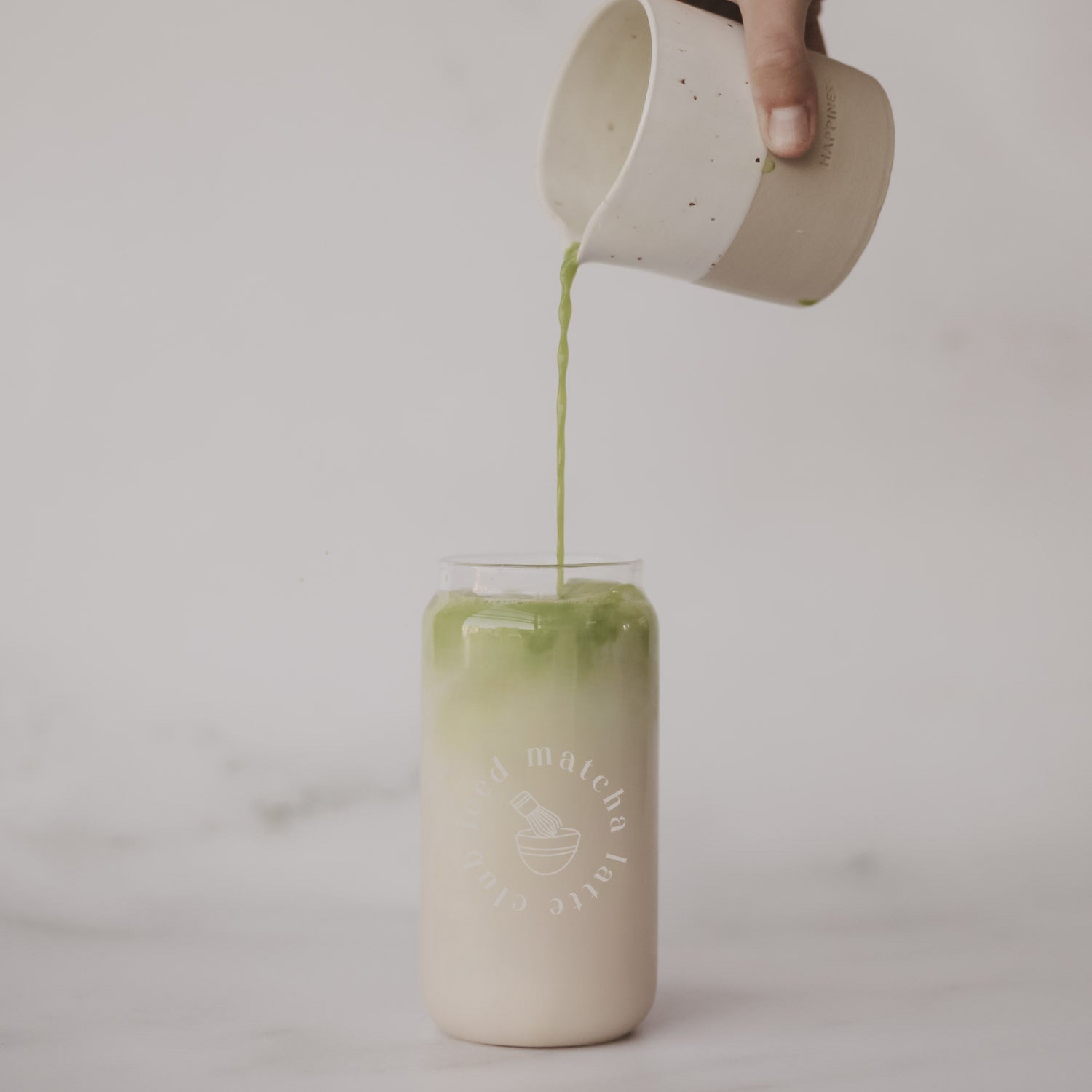 Bicchiere alto "Iced Matcha Latte Club" - Eulenschnitt