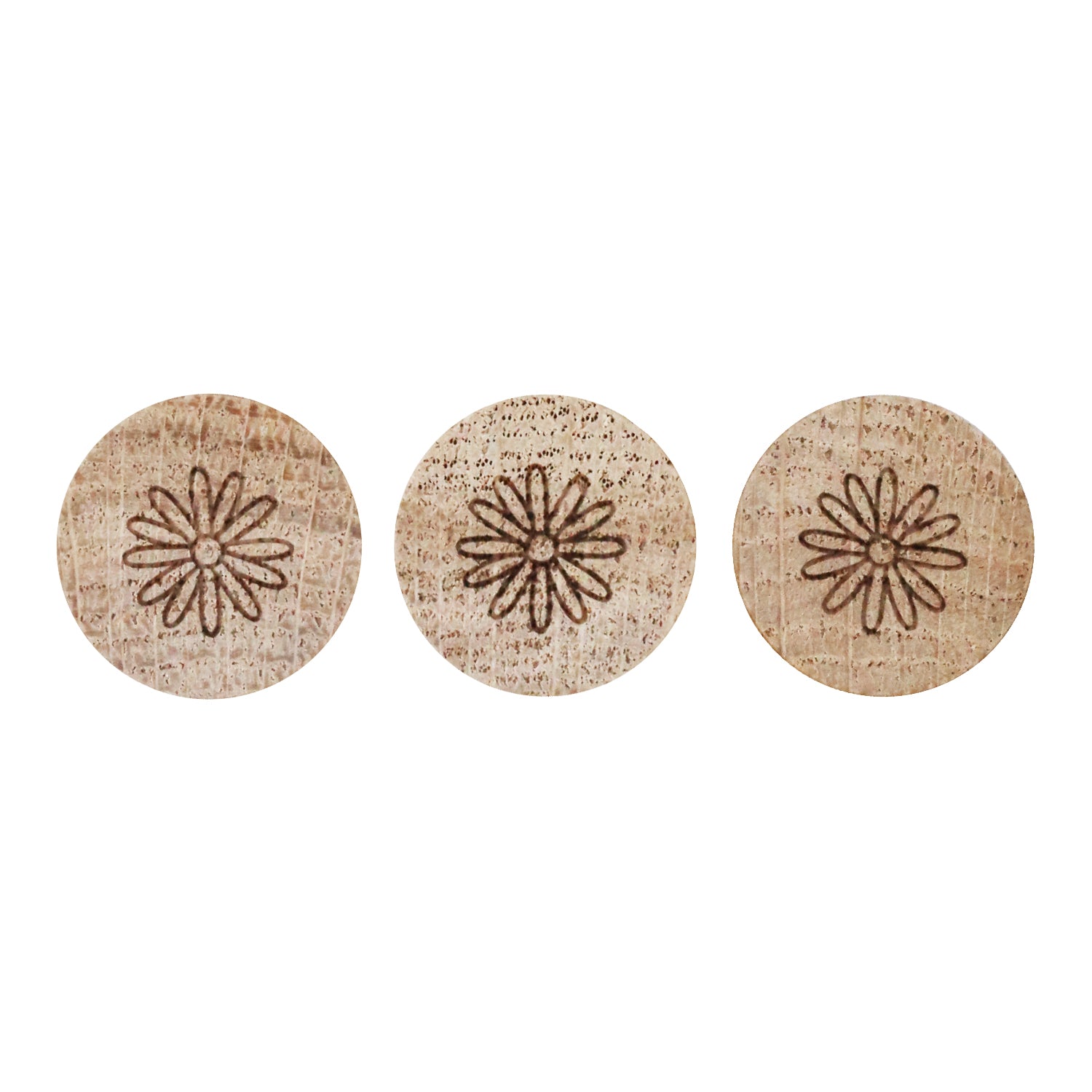Holzmagnet Daisy 3er Set - Eulenschnitt