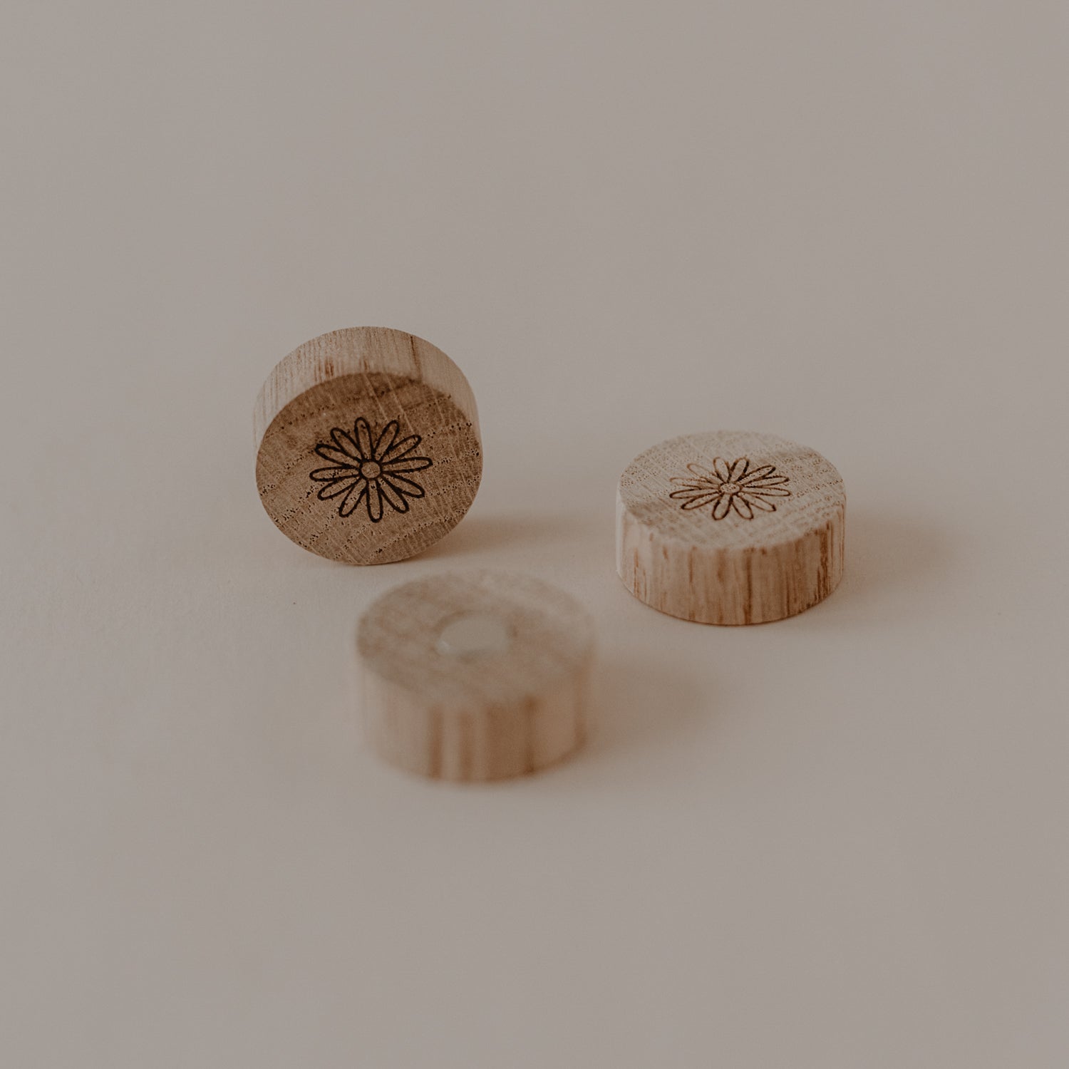 Holzmagnet Daisy 3er Set - Eulenschnitt