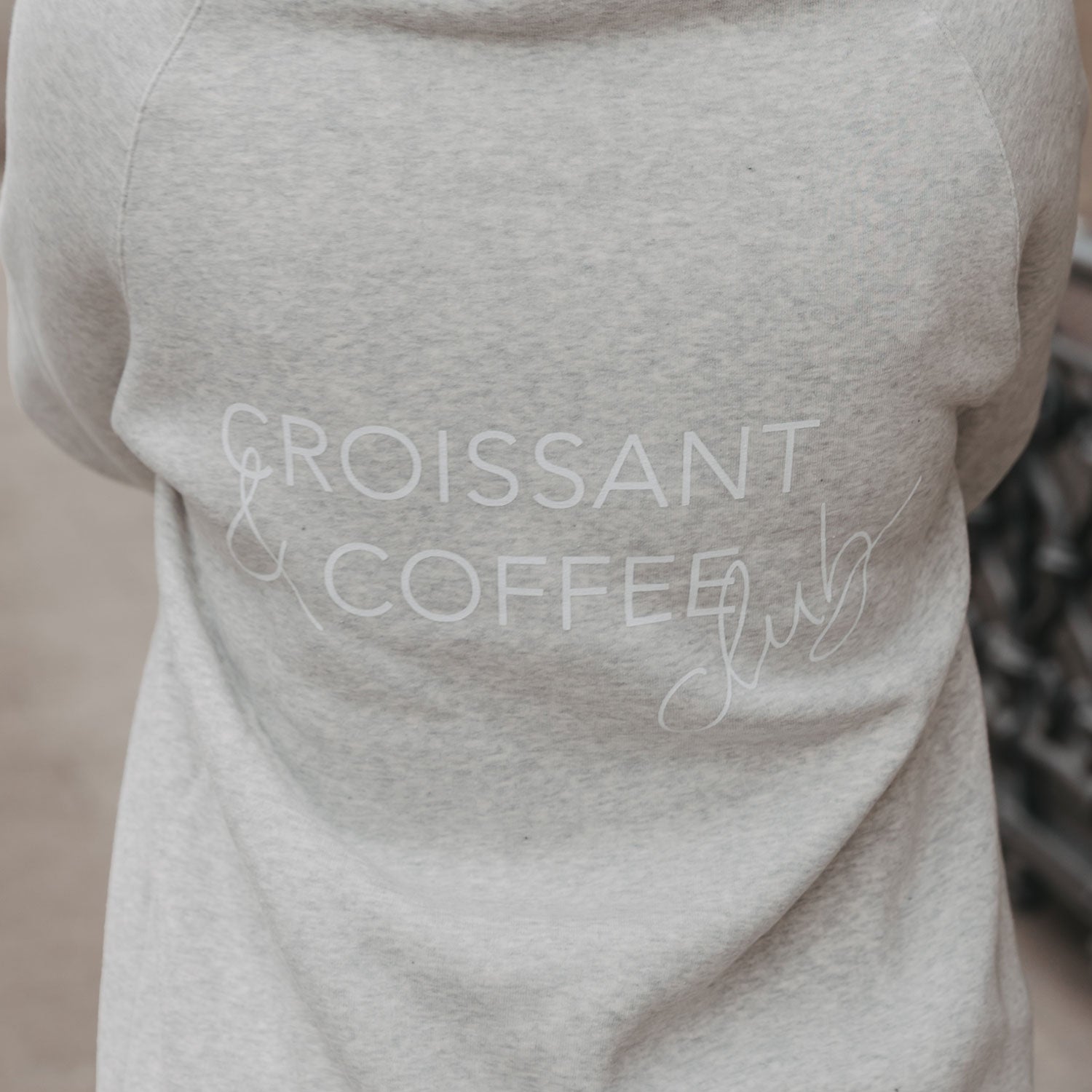 Hoodie "Croissant & Coffee Club" S – Limited Edition - Eulenschnitt