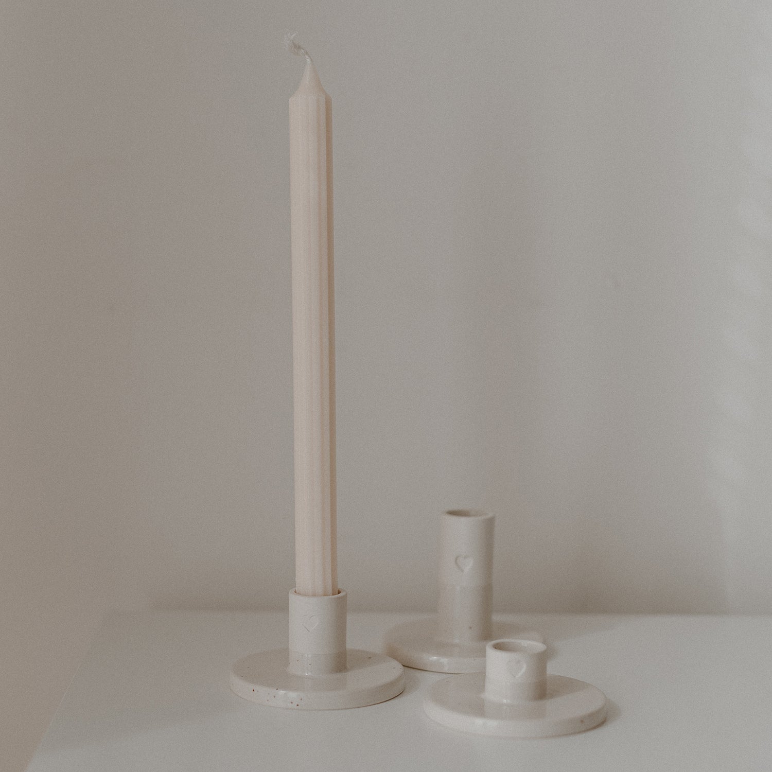 Kerzenständer Herz gross - Eulenschnitt
