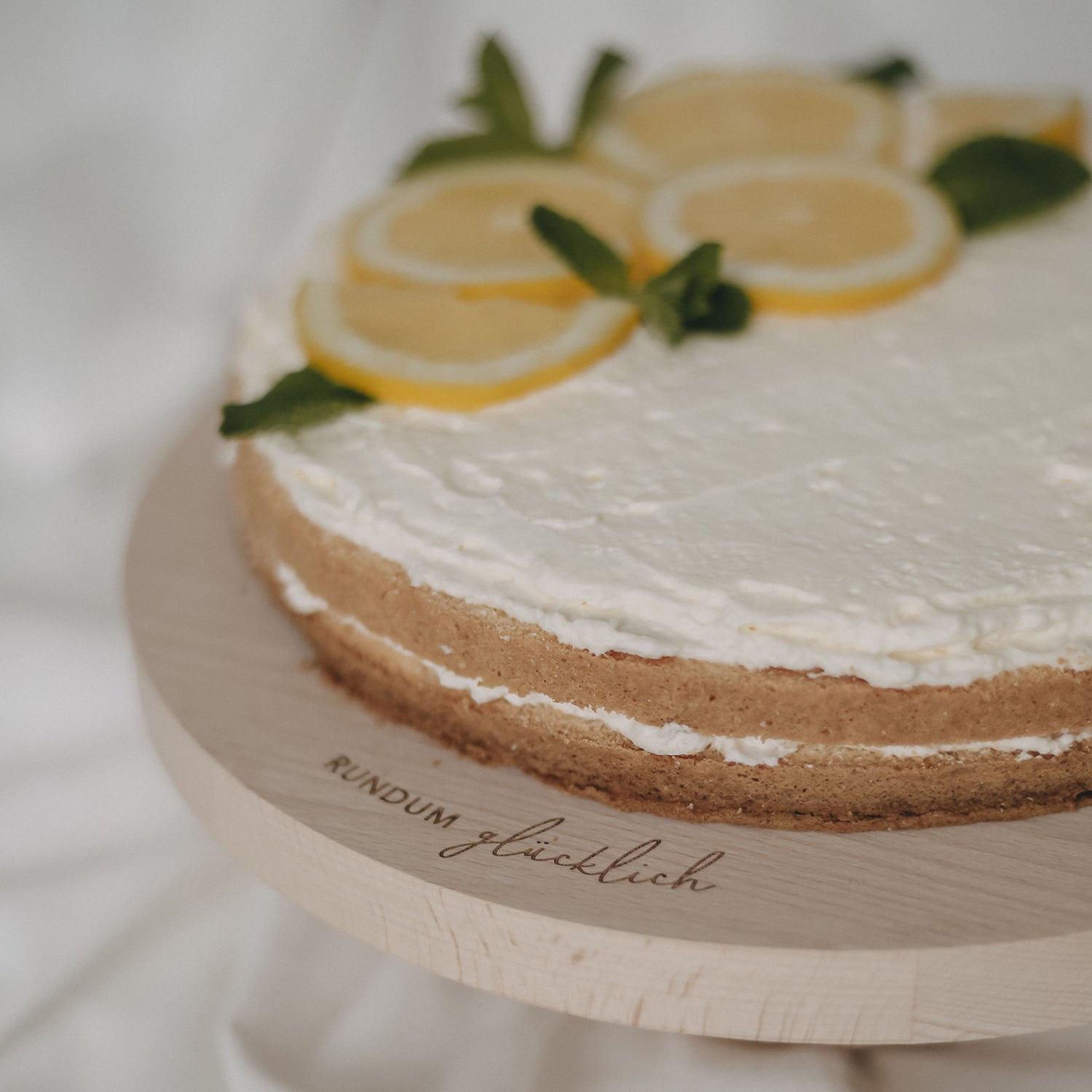 Kuchenständer "Rundum glücklich" - Eulenschnitt