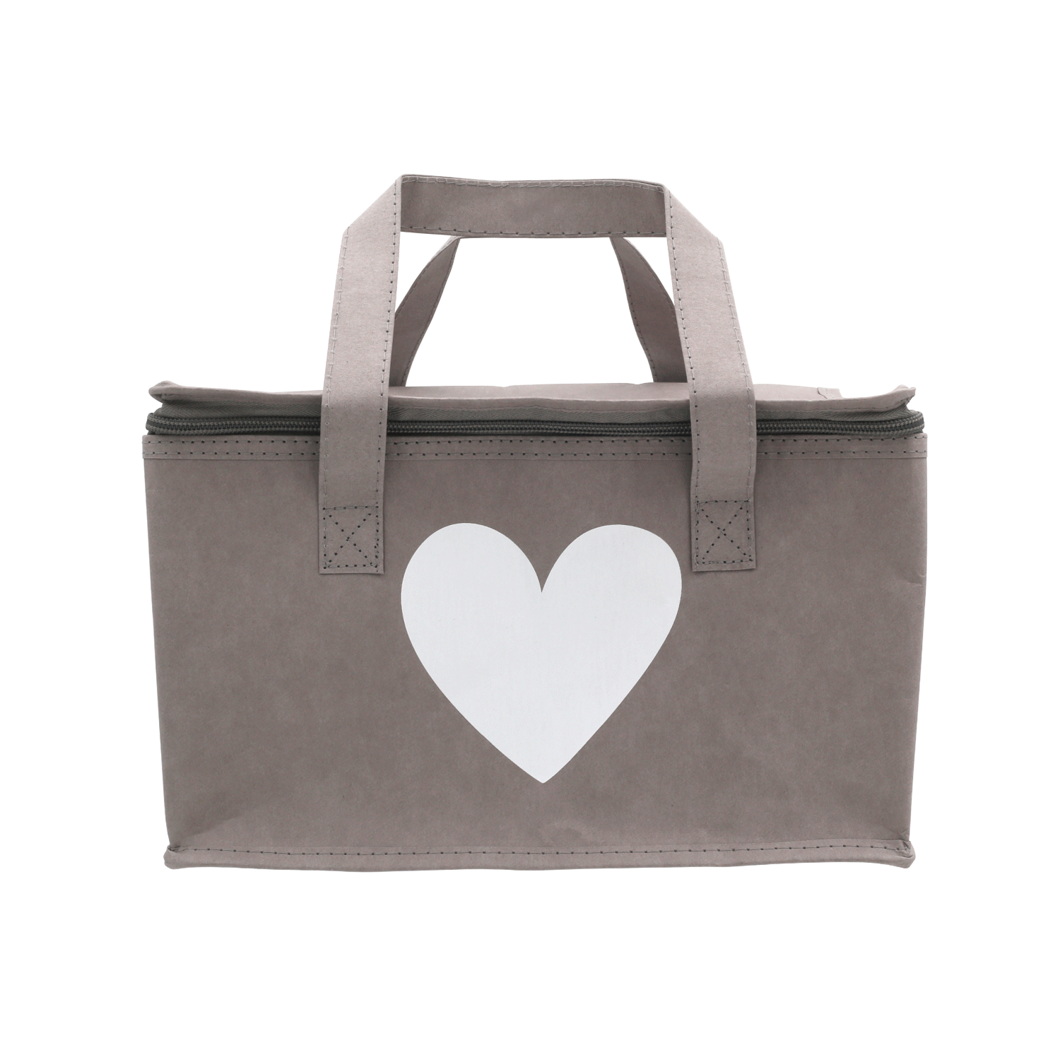 Kühltasche Herz grau - Eulenschnitt