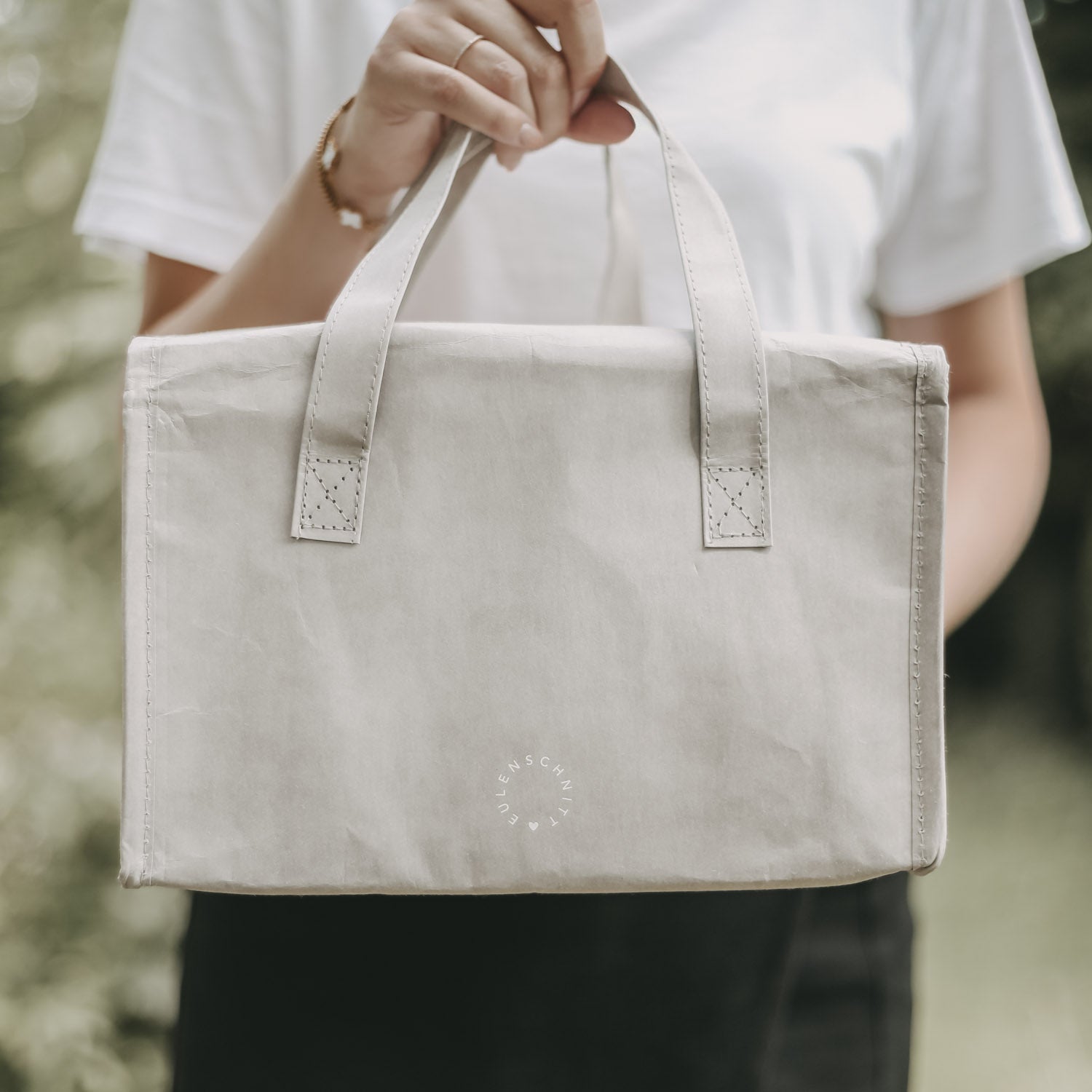 Kühltasche Herz grau - Eulenschnitt