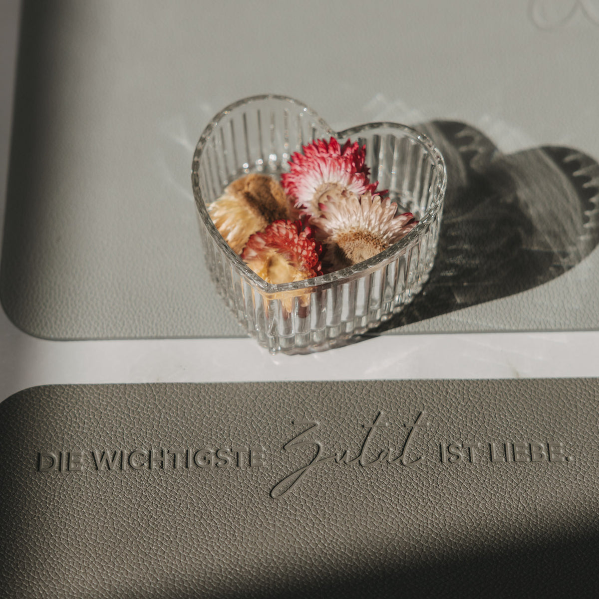 Tischset eckig "Wichtigste Zutat" grau - Eulenschnitt (Bild 6)