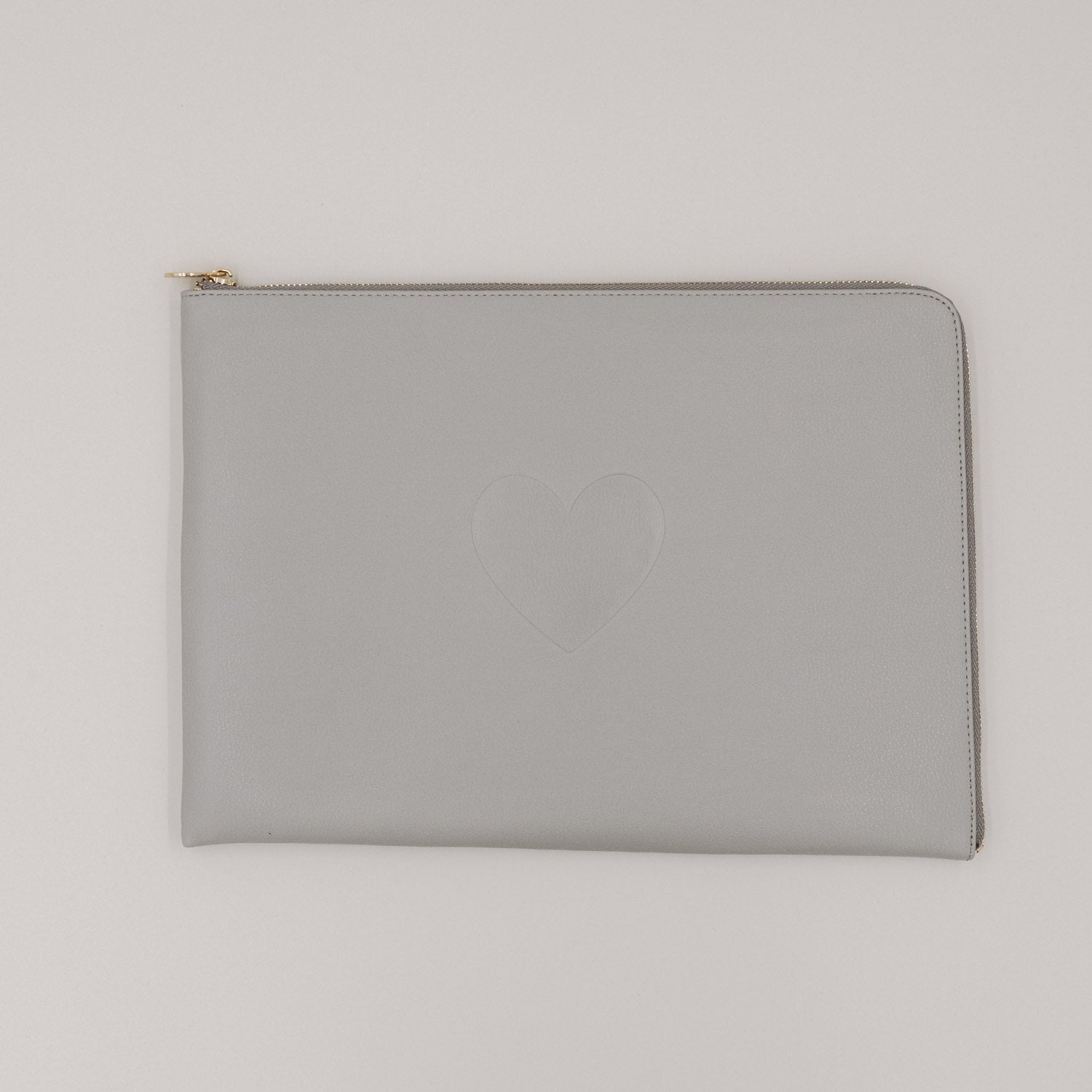 Laptoptasche Herz grau - Eulenschnitt