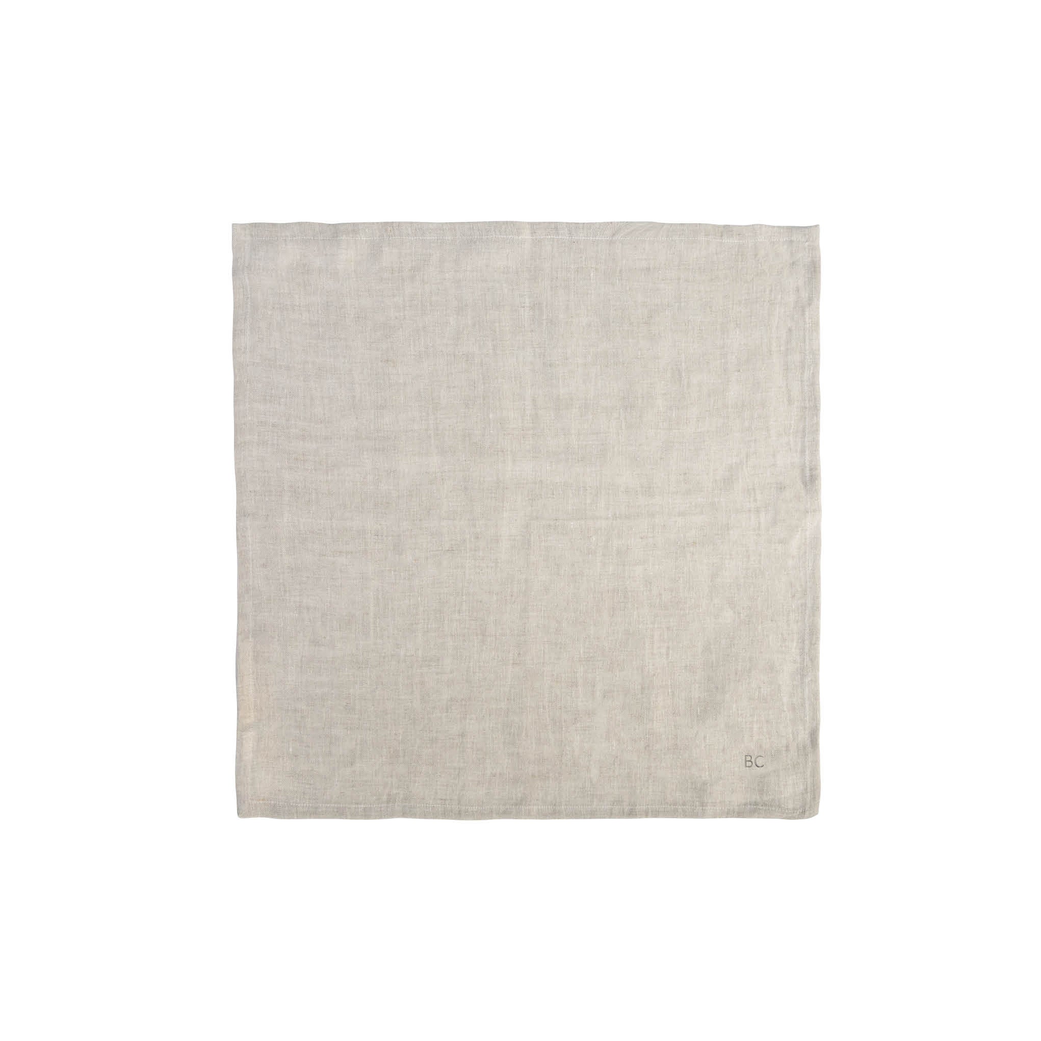 Leinen Serviette 50x50cm beige - Bastion Collections