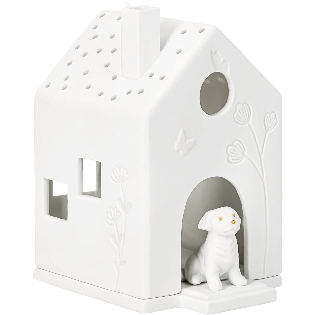 Casa con luce Cane - fatta a mano - Räder