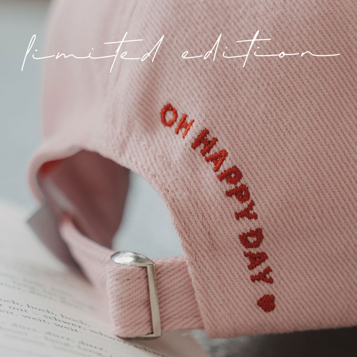 Casquette "Oh happy day" rose - Limited Edition - Eulenschnitt (Image 4)