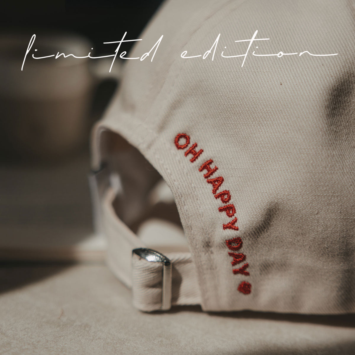 Cap "Oh happy day" beige - Limited Edition - Eulenschnitt (Image 7)