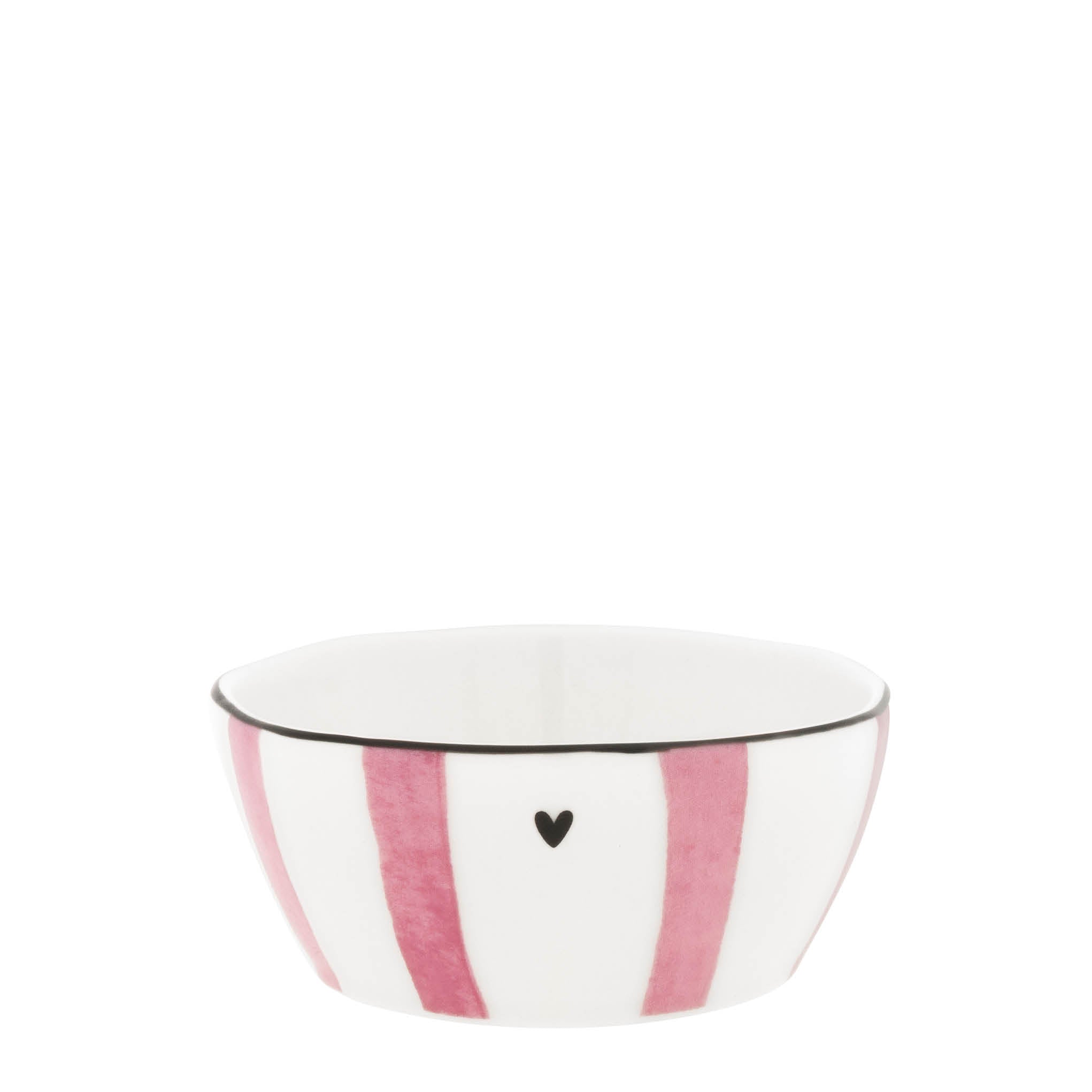 Mini bowls "hearts" 9.5x4cm rose set of 3 - Bastion Collections