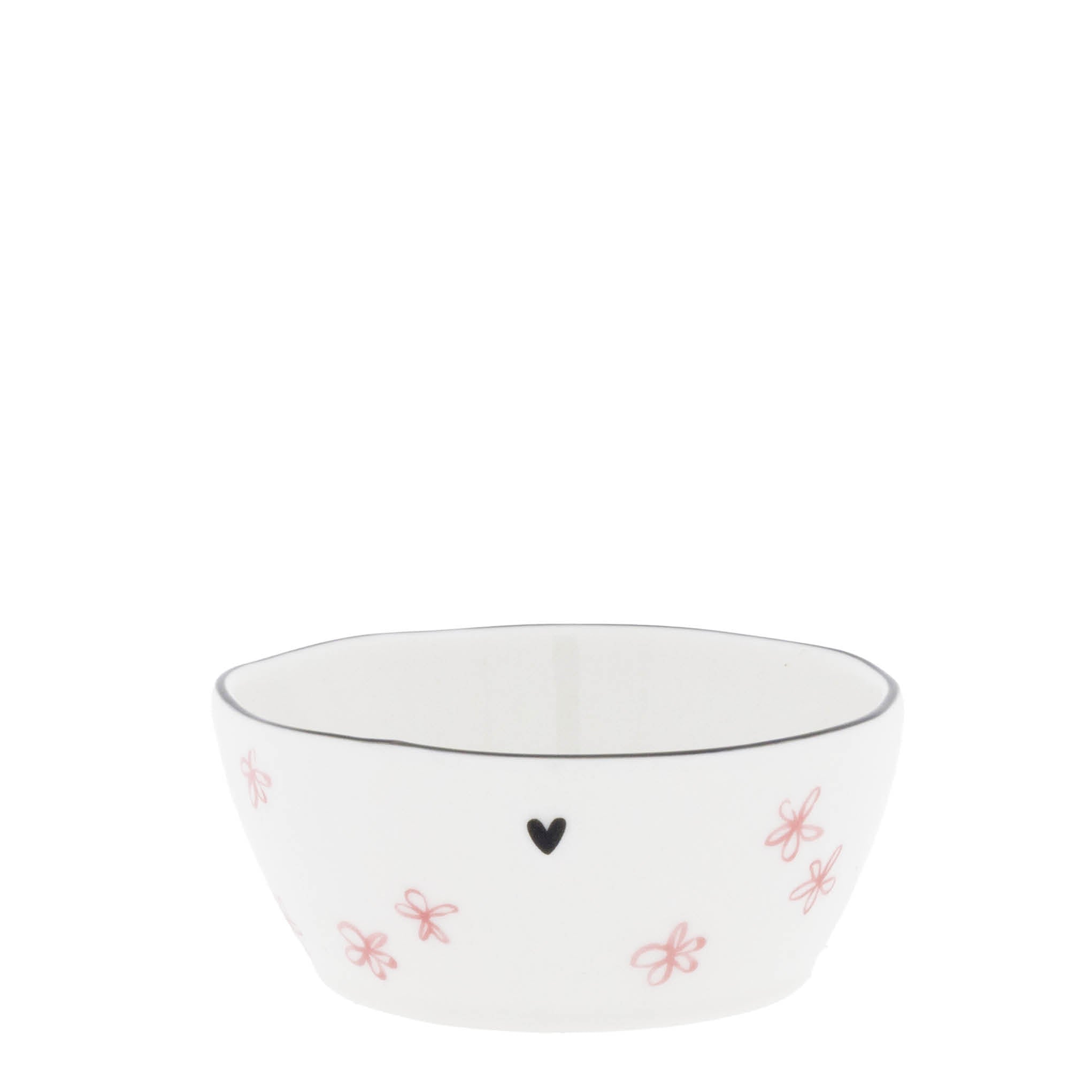 Mini bowls "hearts" 9.5x4cm rose set of 3 - Bastion Collections