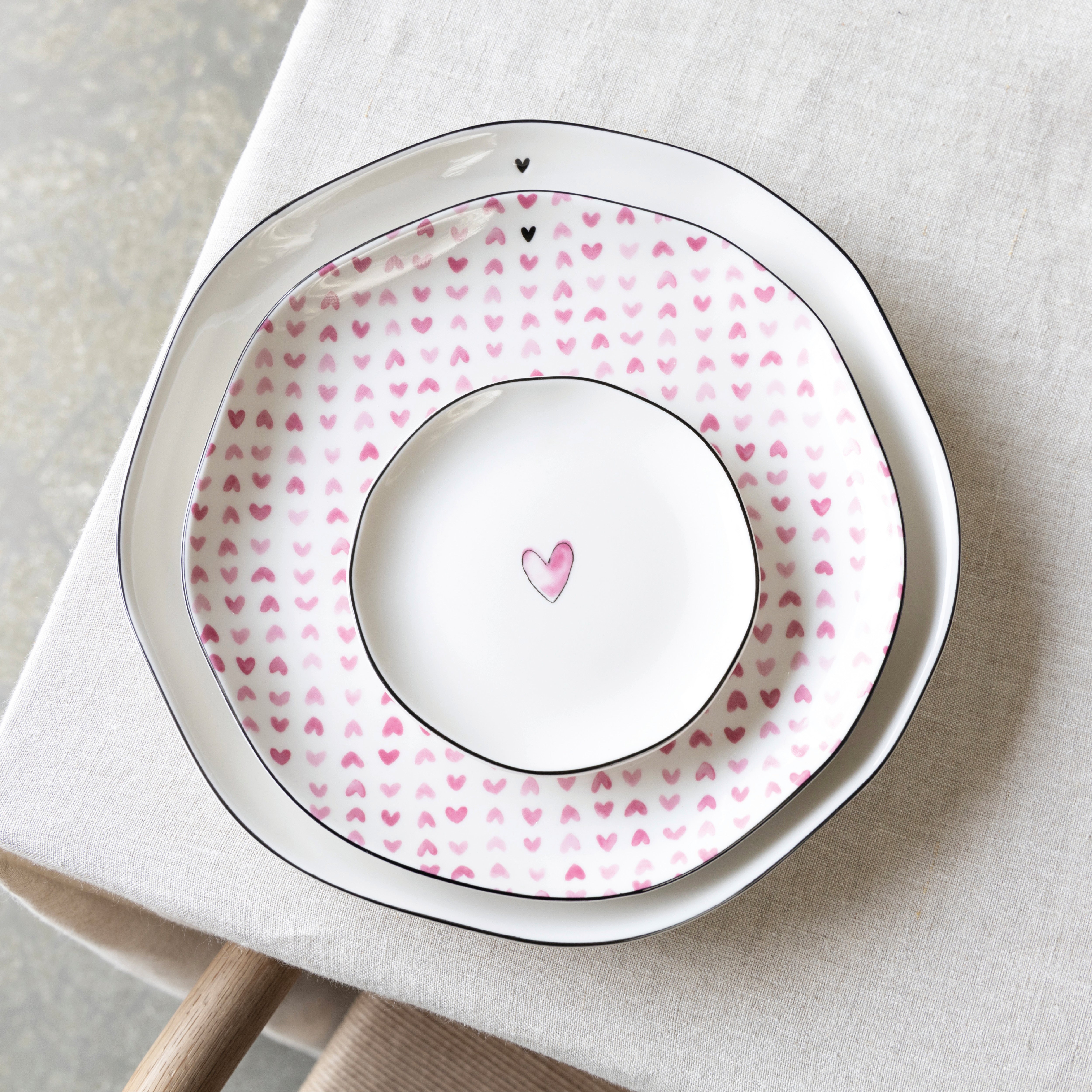 Mini Teller "big heart" rose - Bastion Collections