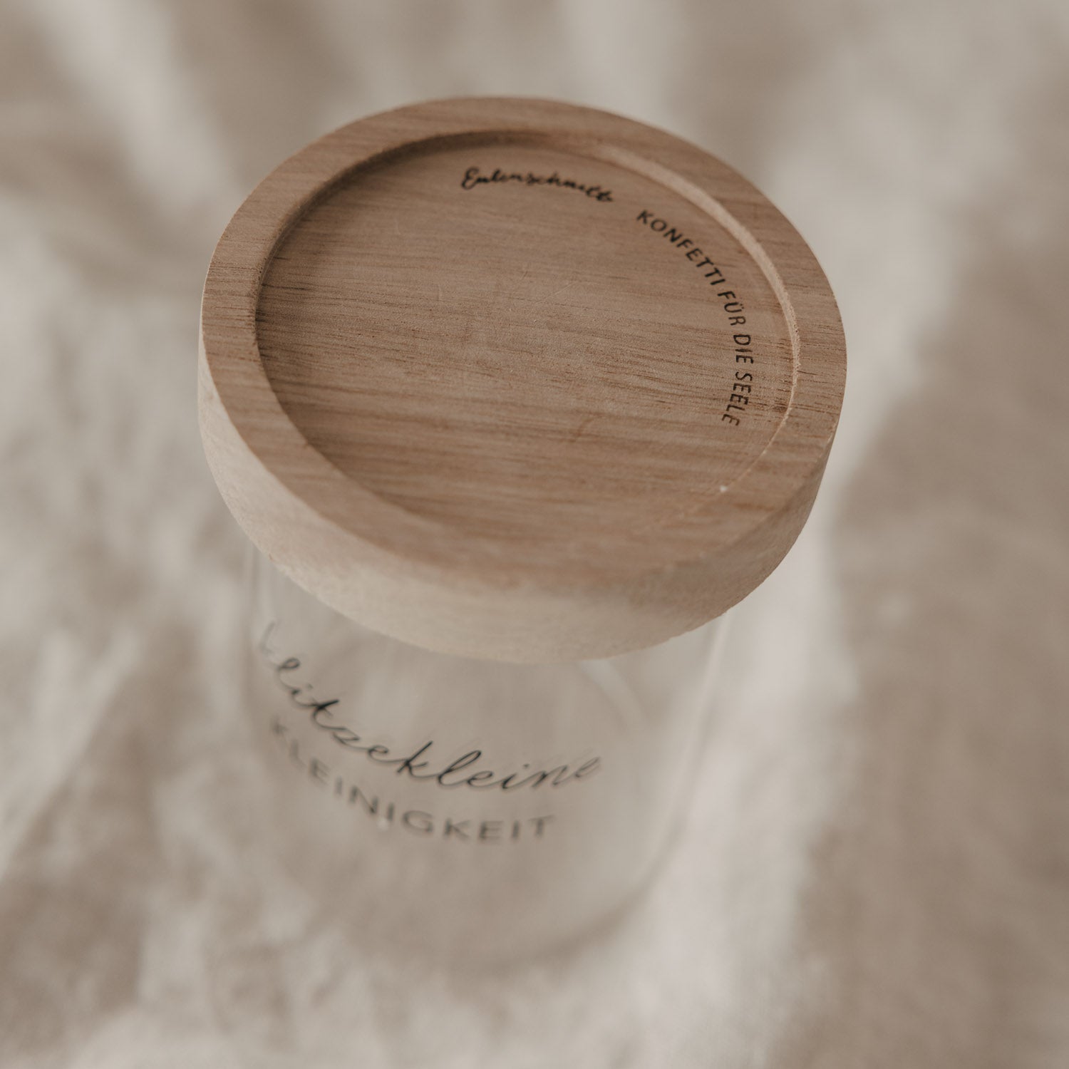 Mini Vorratsglas "Kleinigkeit" schwarz 9cm - Eulenschnitt