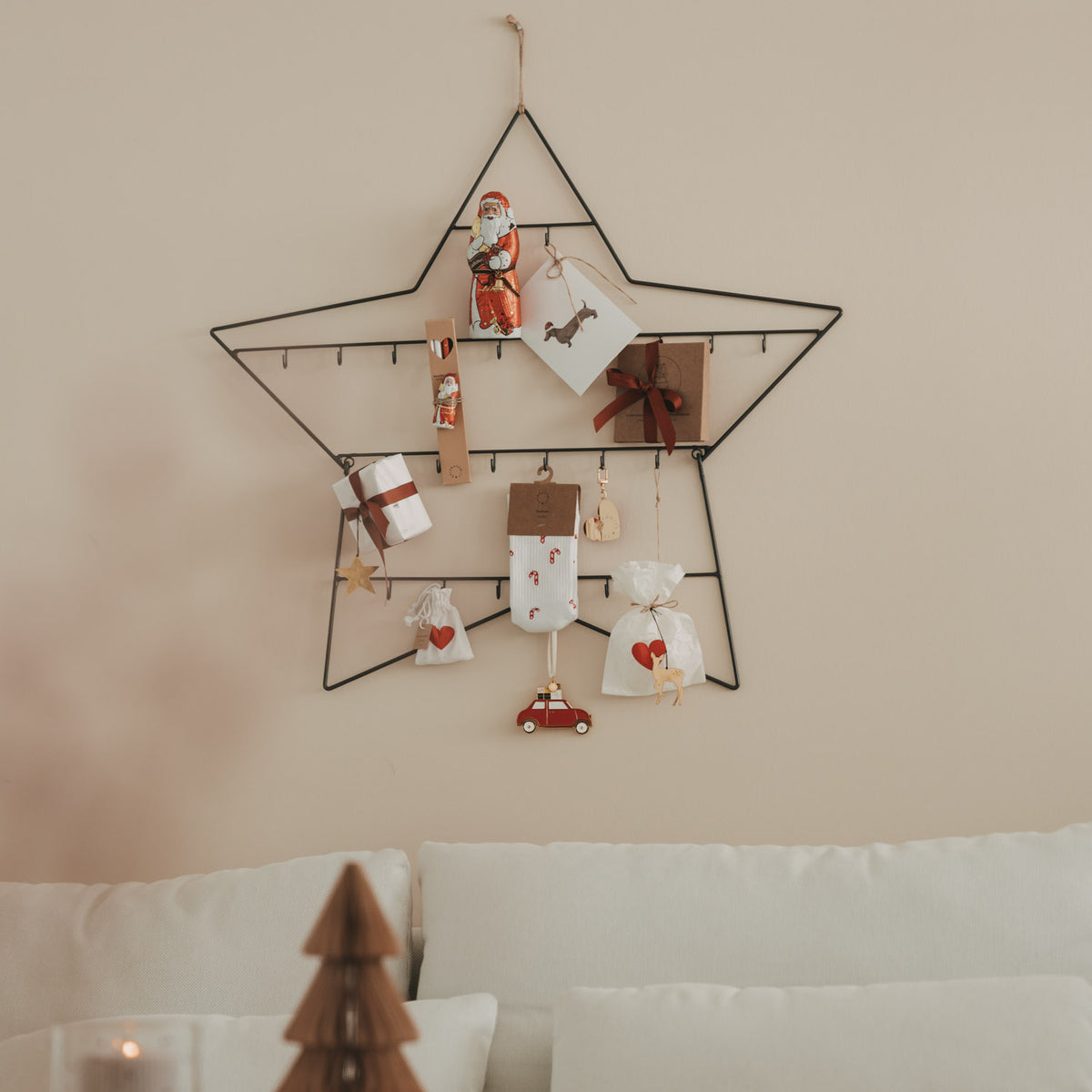 Advent calendar Star large black - Eulenschnitt