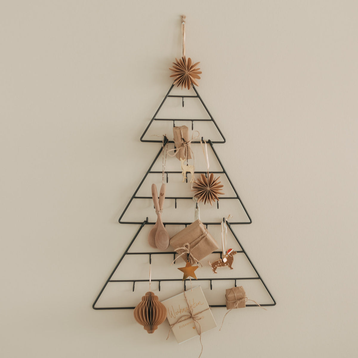 Advent calendar Fir tree small black - Eulenschnitt