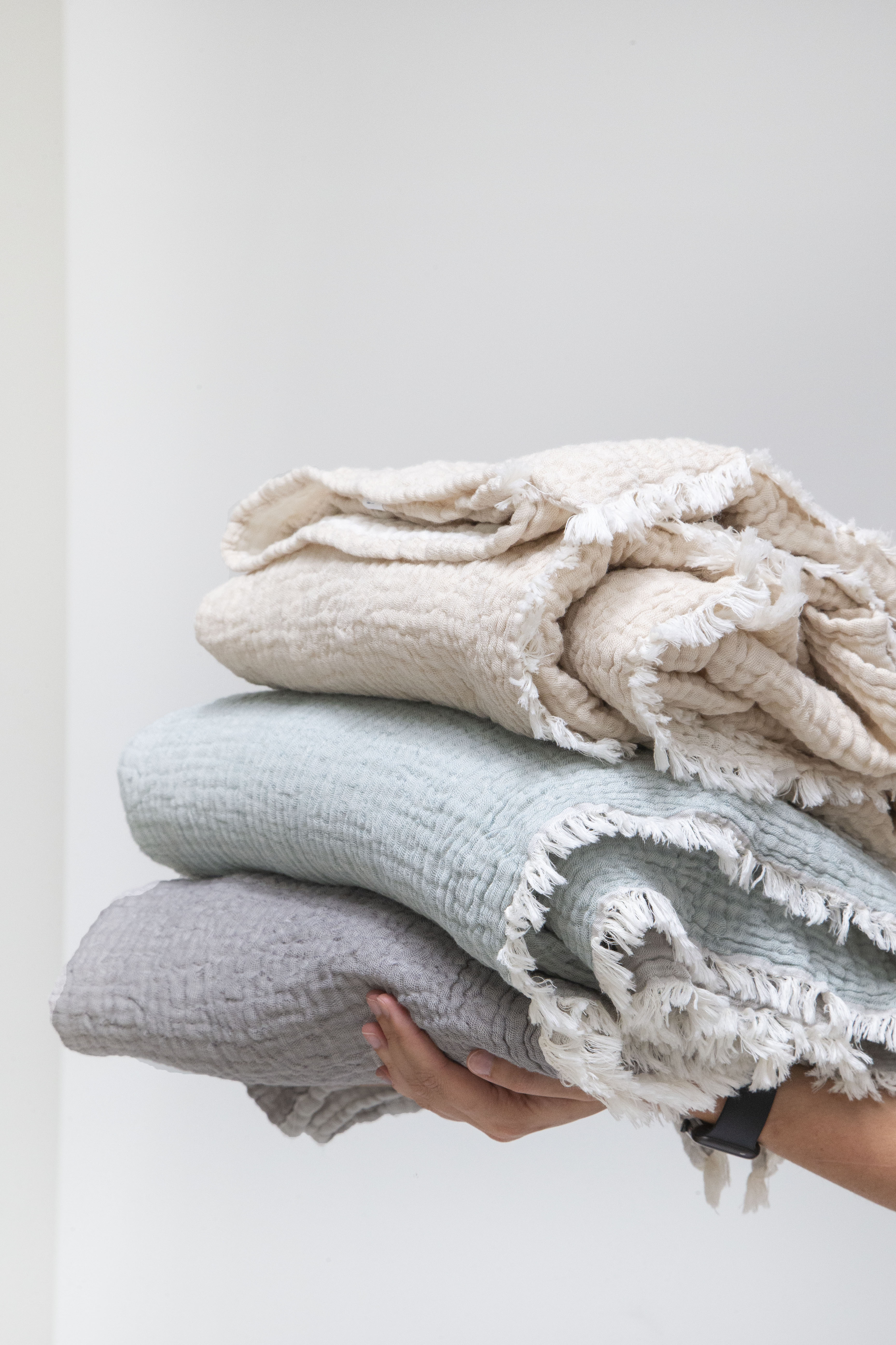 Muslin blanket Emil mint 140x200cm - Farbliebe