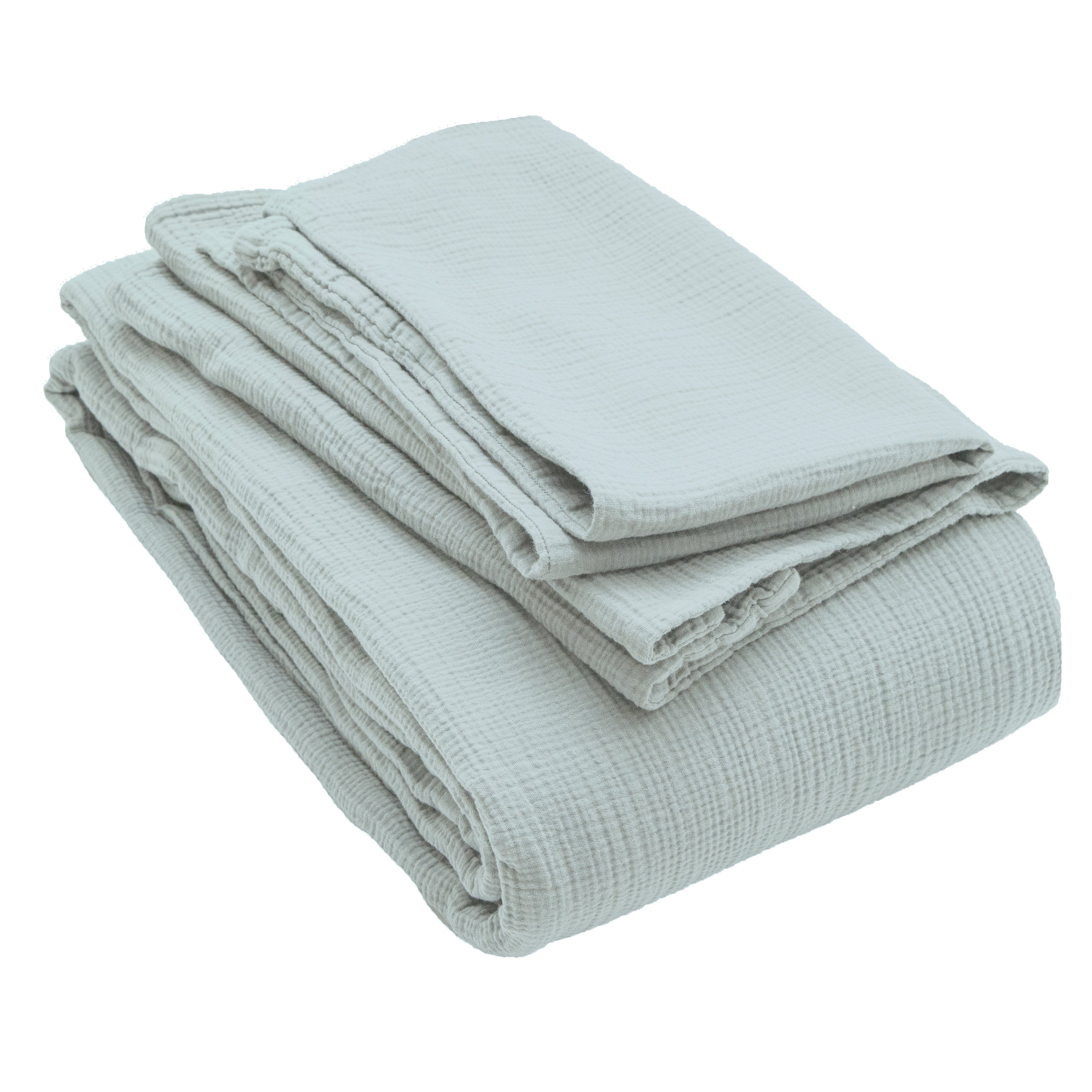 Musselin Kissenbezug Jula mint 65x65cm - Farbliebe