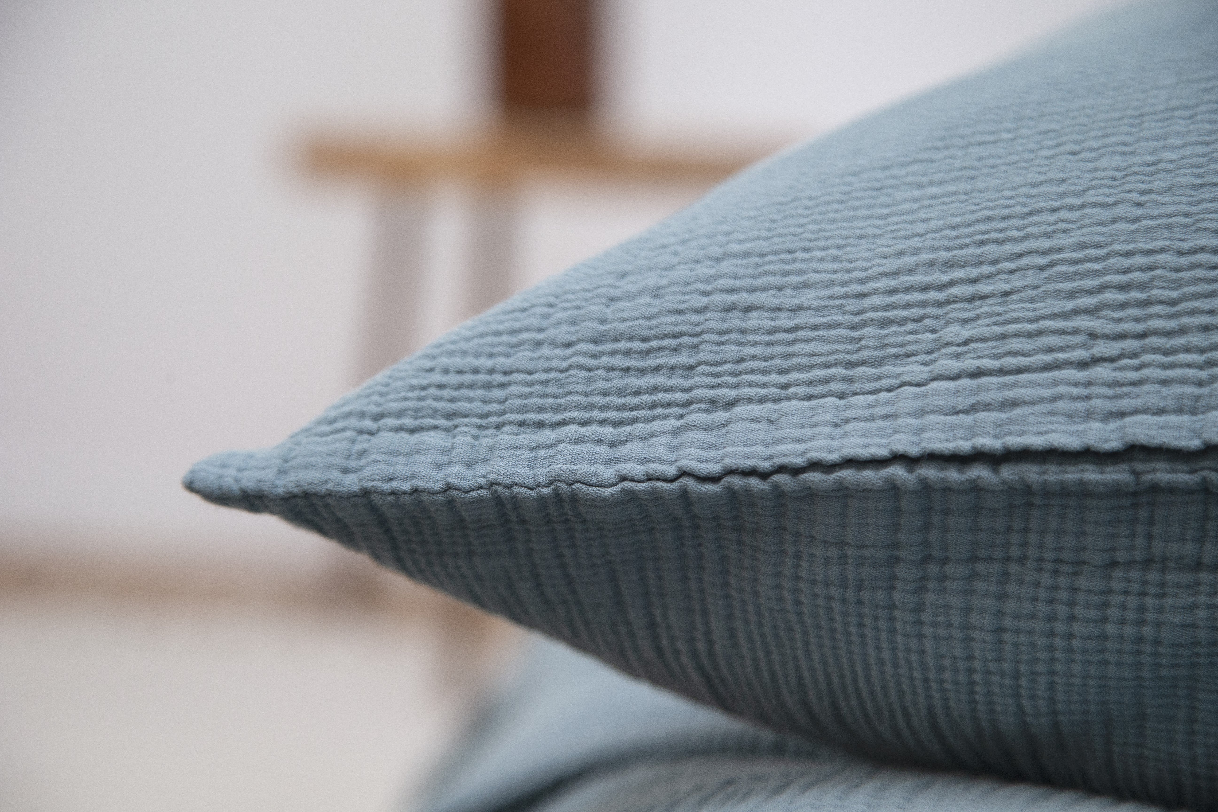 Musselin Kissenbezug Jula petrol 50x70cm - Farbliebe
