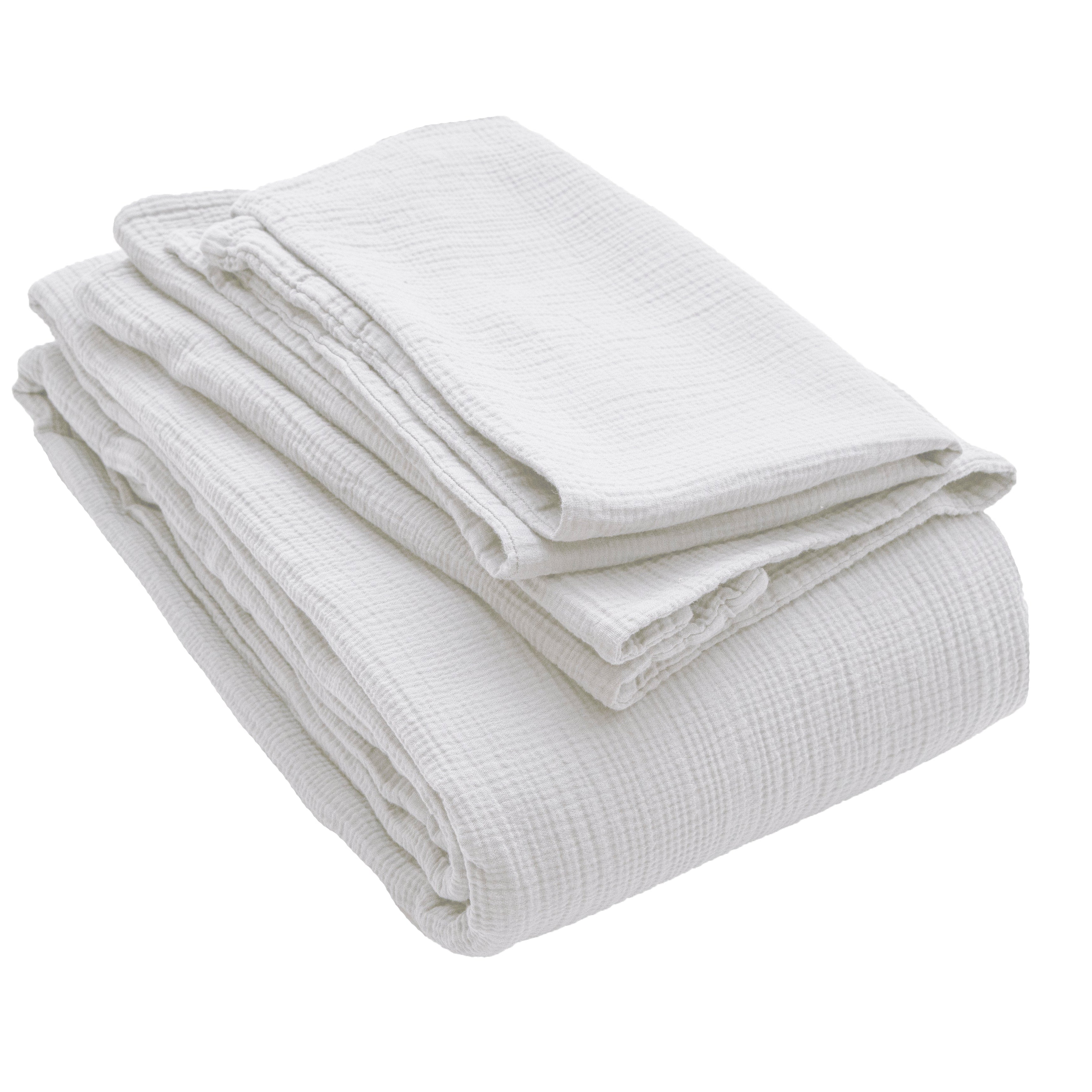 Musselin Kissenbezug Jula weiss 65x100cm - Farbliebe