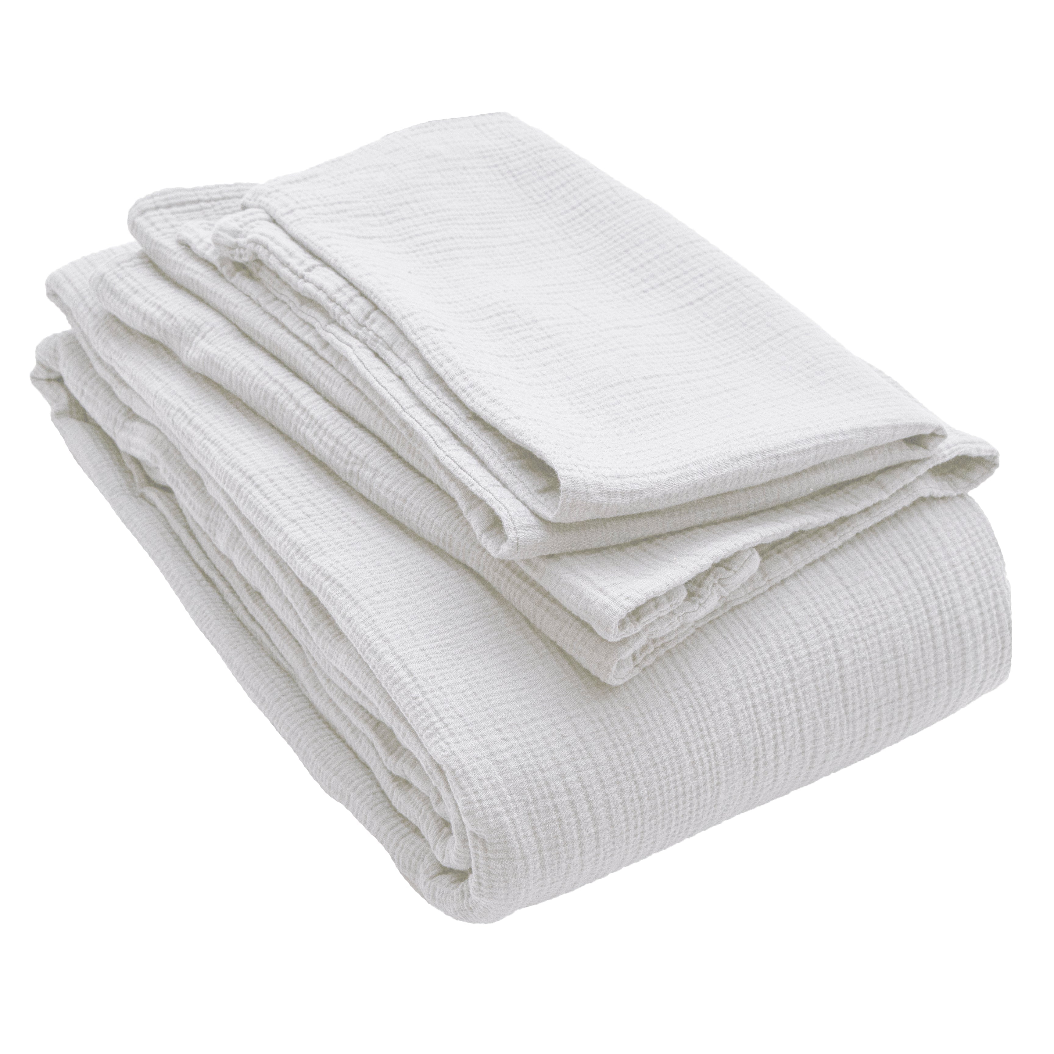 Musselin Kissenbezug Jula weiss 65x65cm - Farbliebe
