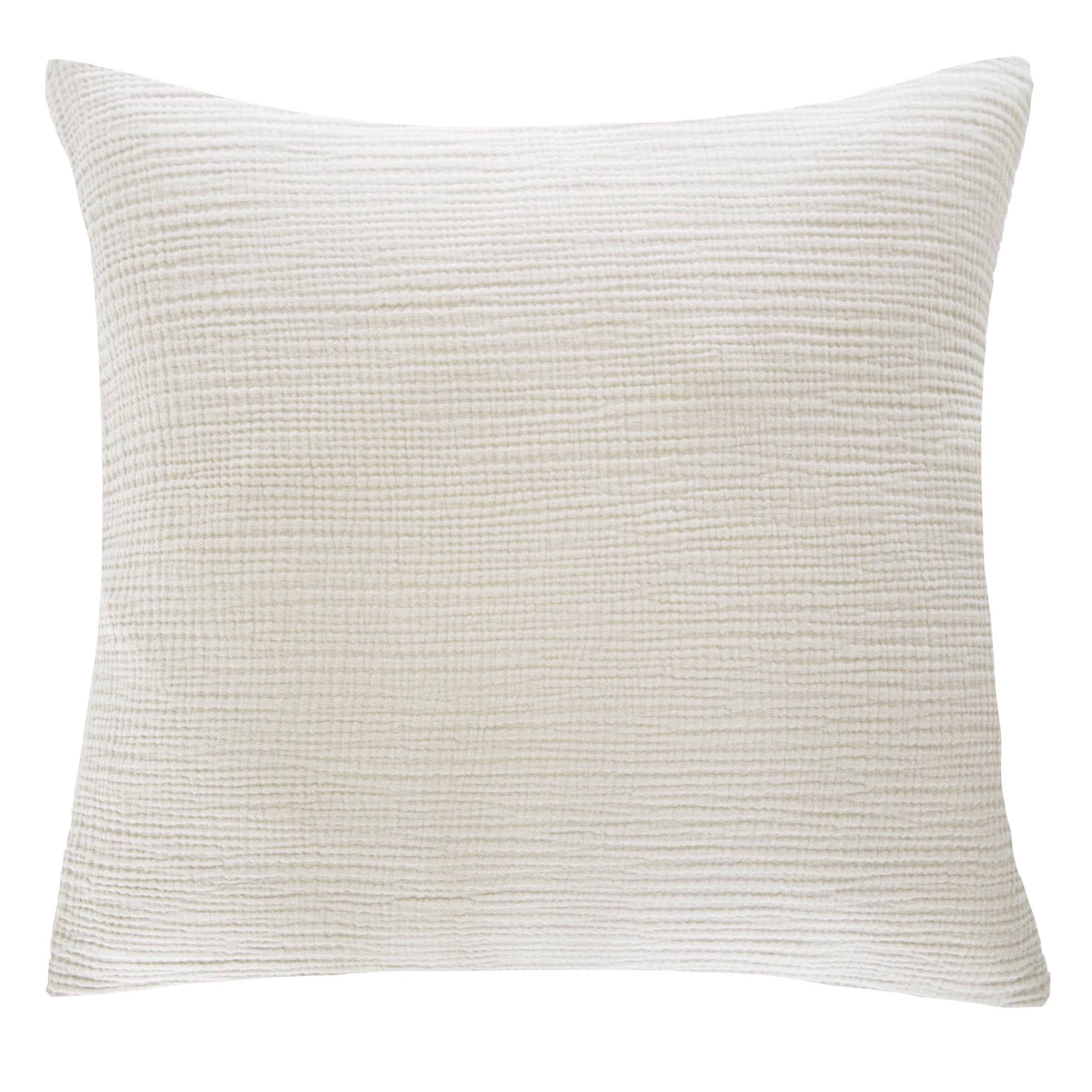 Musselin Zierkissen Hilla beige 40x40cm - Farbliebe