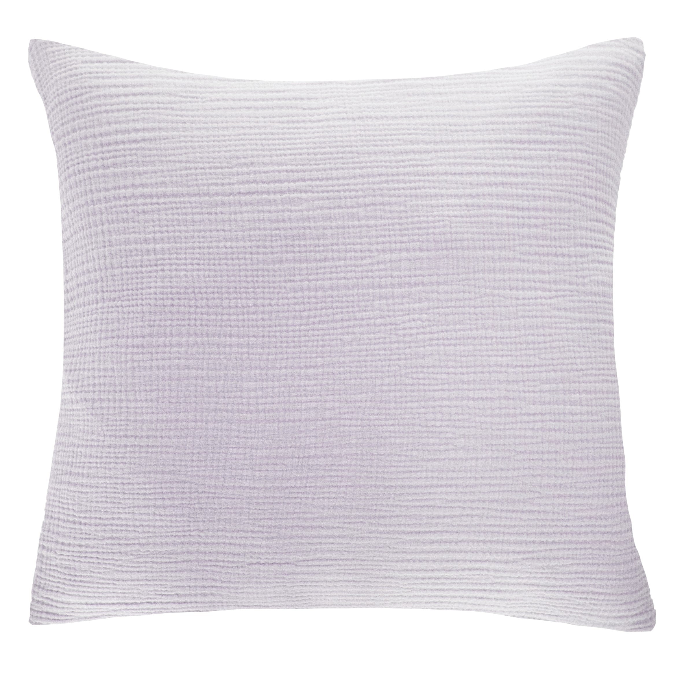 Musselin Zierkissen Hilla lila 40x40cm - Farbliebe