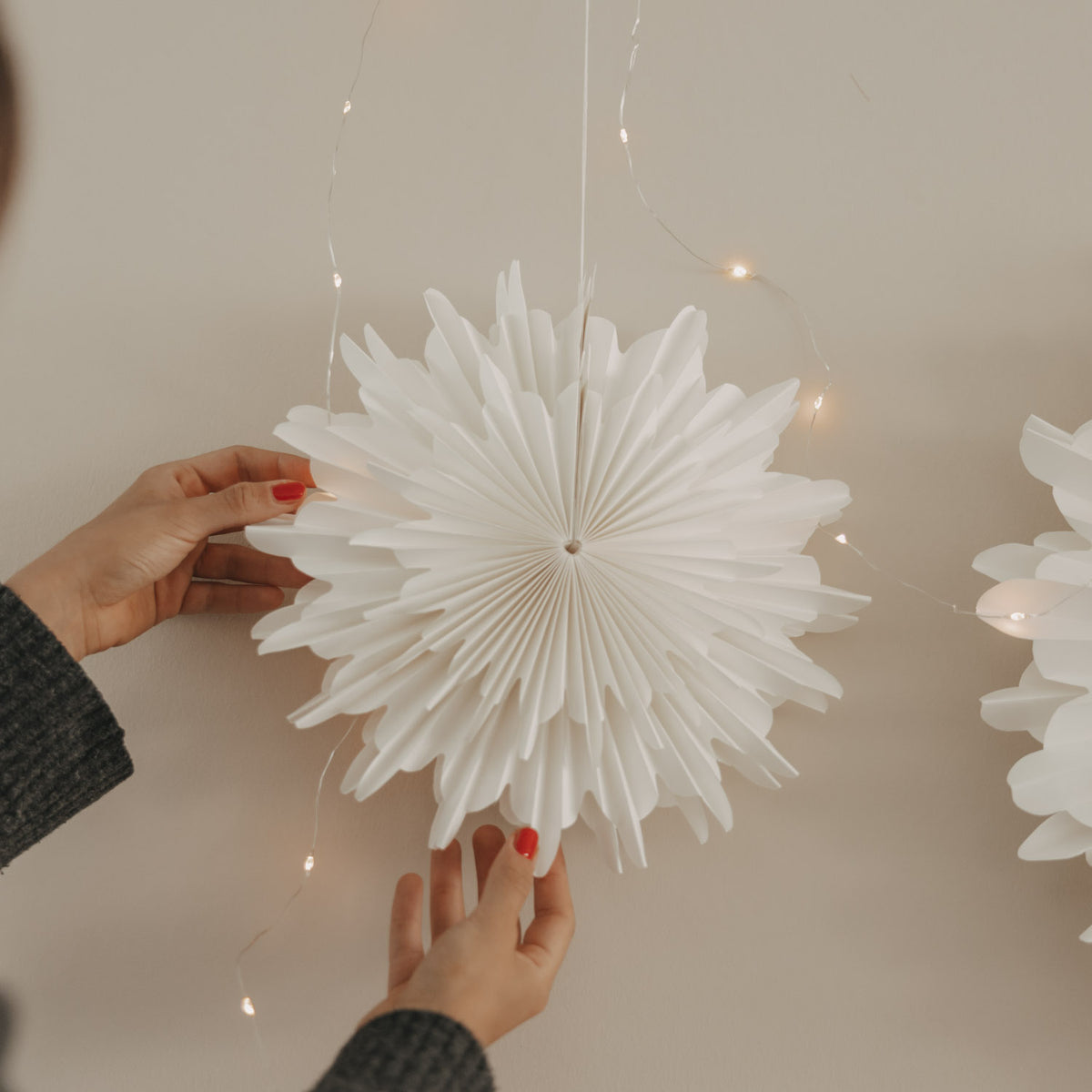 Snowflake natural 30cm - Eulenschnitt