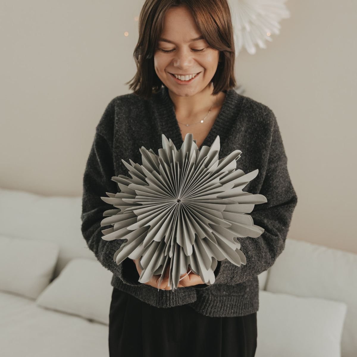 Snowflake grey 30cm - Eulenschnitt (Image 2)