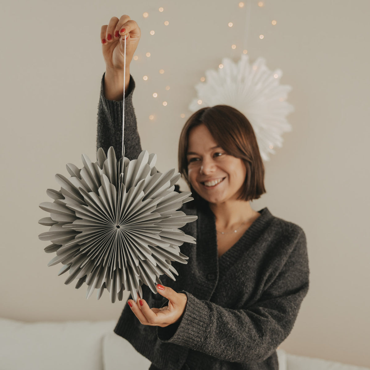 Snowflake grey 30cm - Eulenschnitt (Image 4)