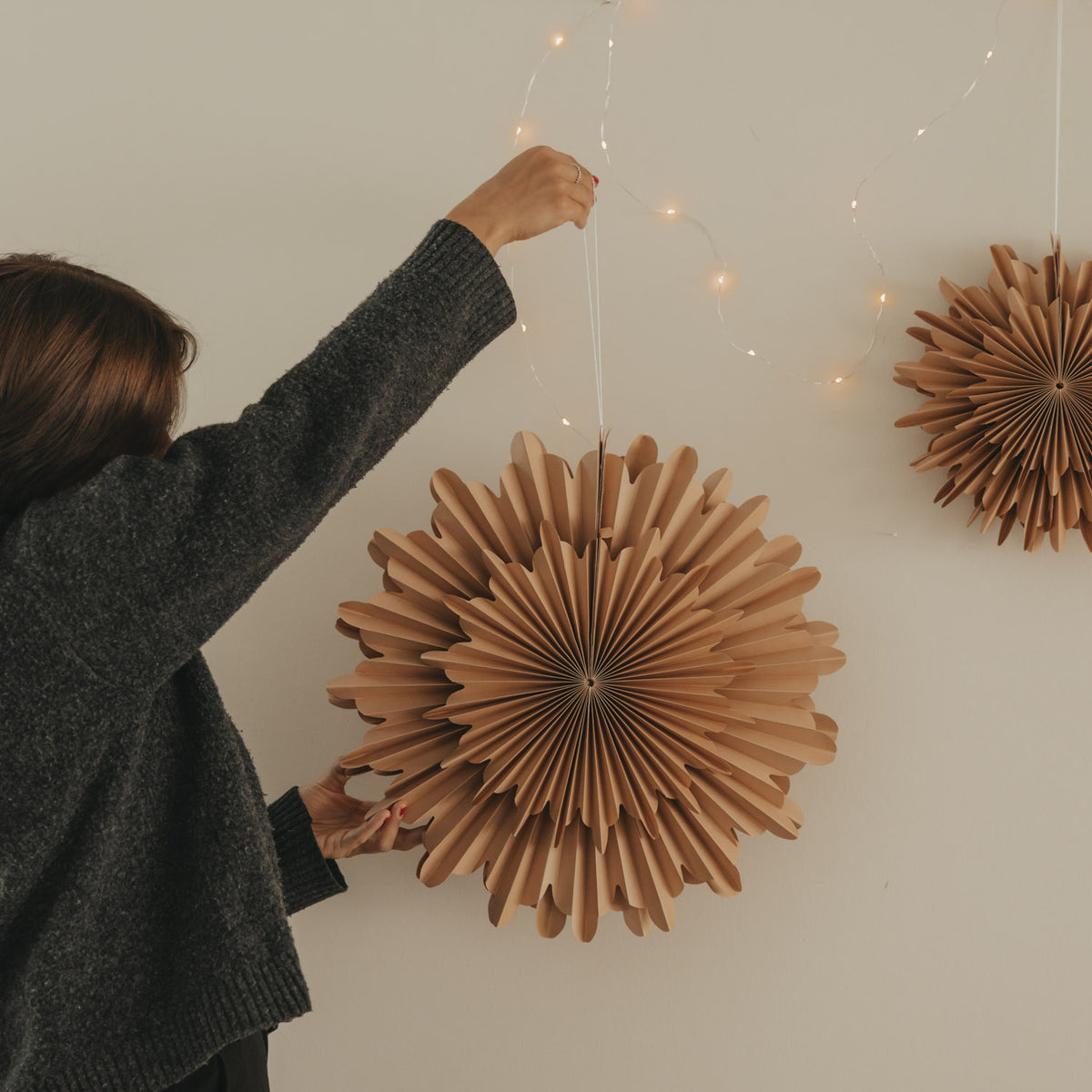 Snowflake brown 45cm - Eulenschnitt