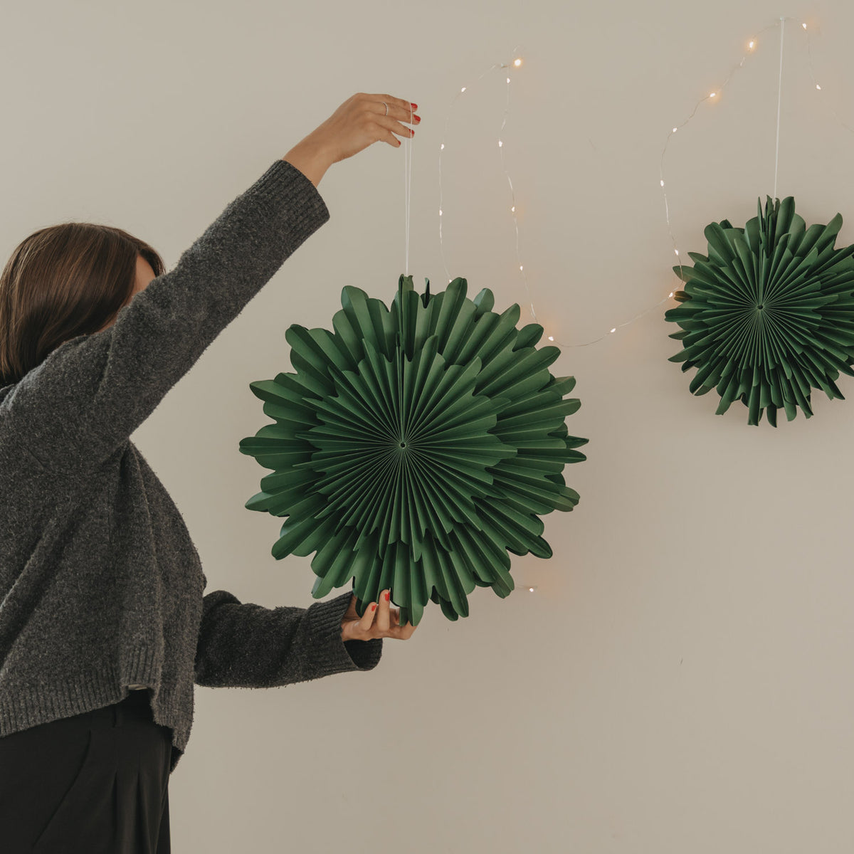Snowflake dark green 45cm - Eulenschnitt (Image 3)