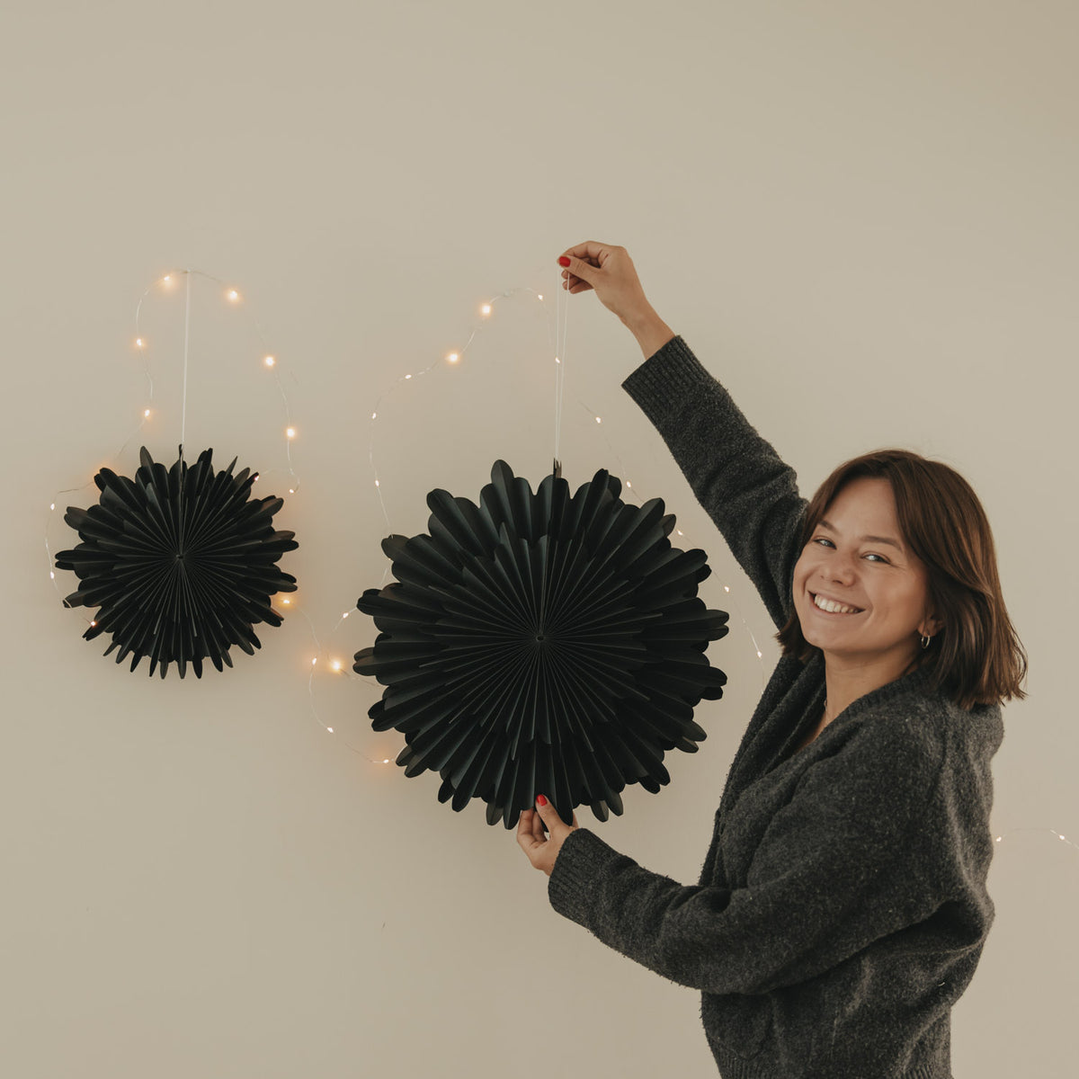 Snowflake black 45cm - Eulenschnitt (Image 3)